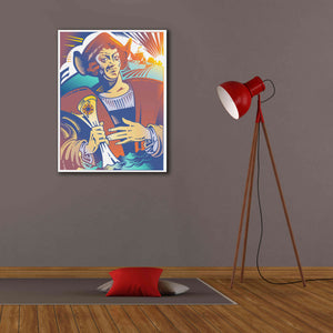 'Christopher Columbus' by David Chestnutt, Giclee Canvas Wall Art,26 x 34
