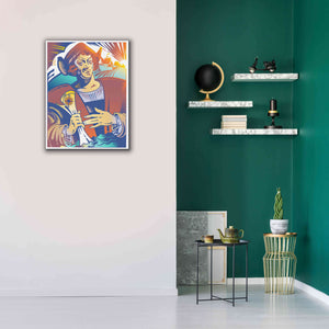 'Christopher Columbus' by David Chestnutt, Giclee Canvas Wall Art,26 x 34