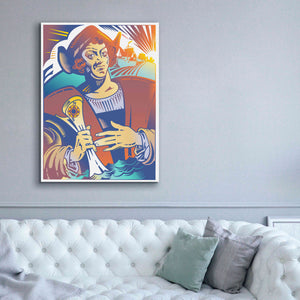 'Christopher Columbus' by David Chestnutt, Giclee Canvas Wall Art,40 x 54
