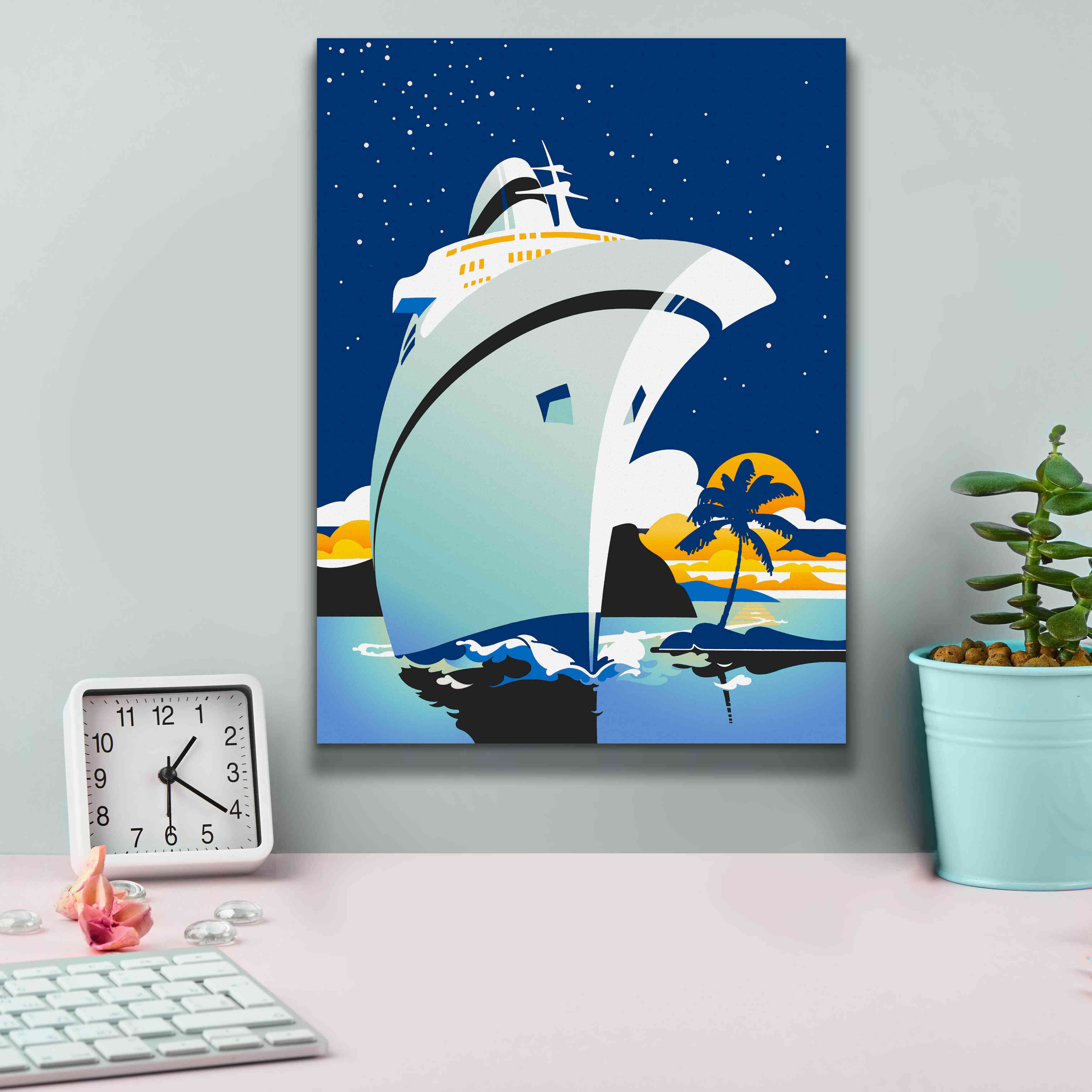 'Cruise Cover' by David Chestnutt, Giclee Canvas Wall Art,12 x 16