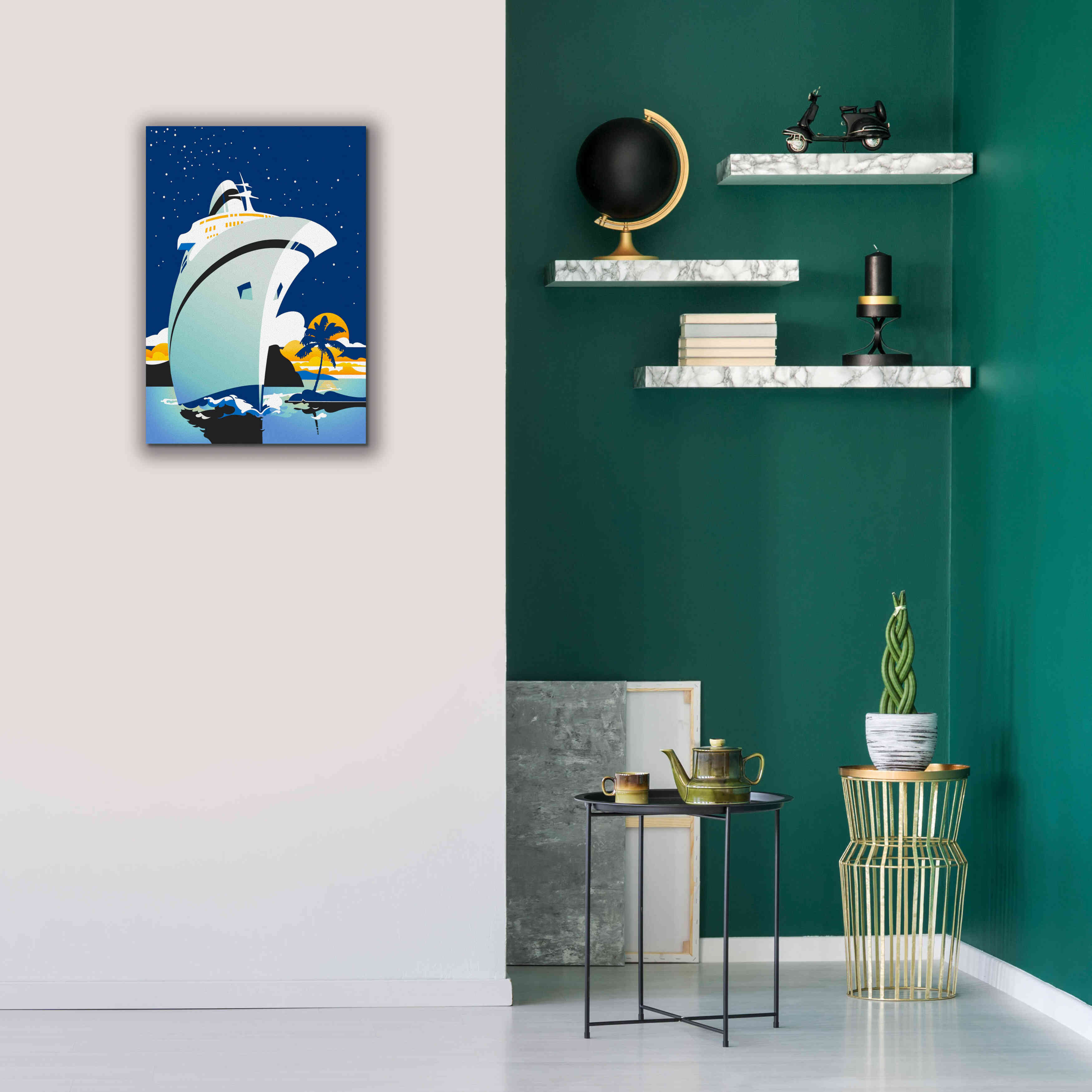 'Cruise Cover' by David Chestnutt, Giclee Canvas Wall Art,18 x 26