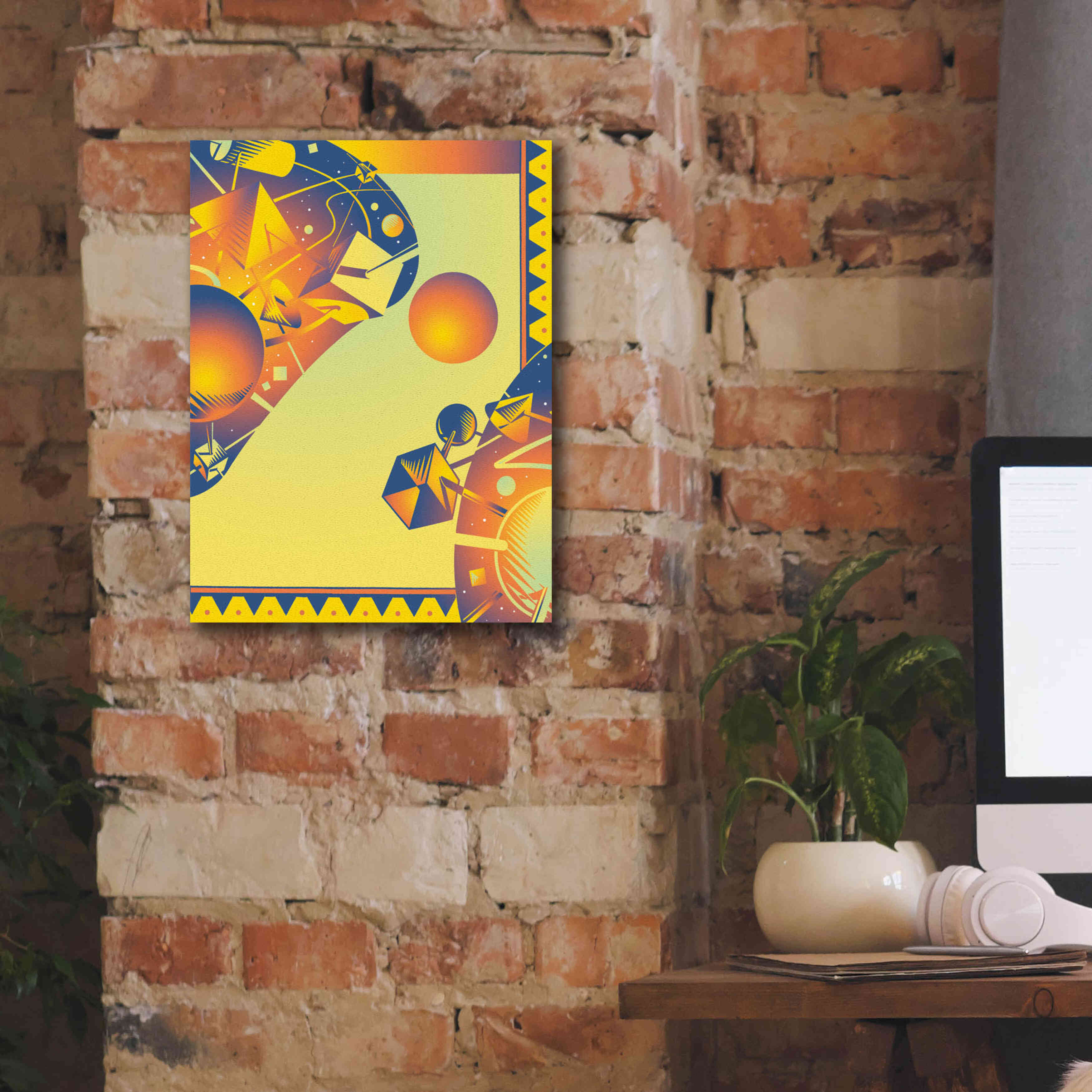 'Cyber Space' by David Chestnutt, Giclee Canvas Wall Art,12 x 16