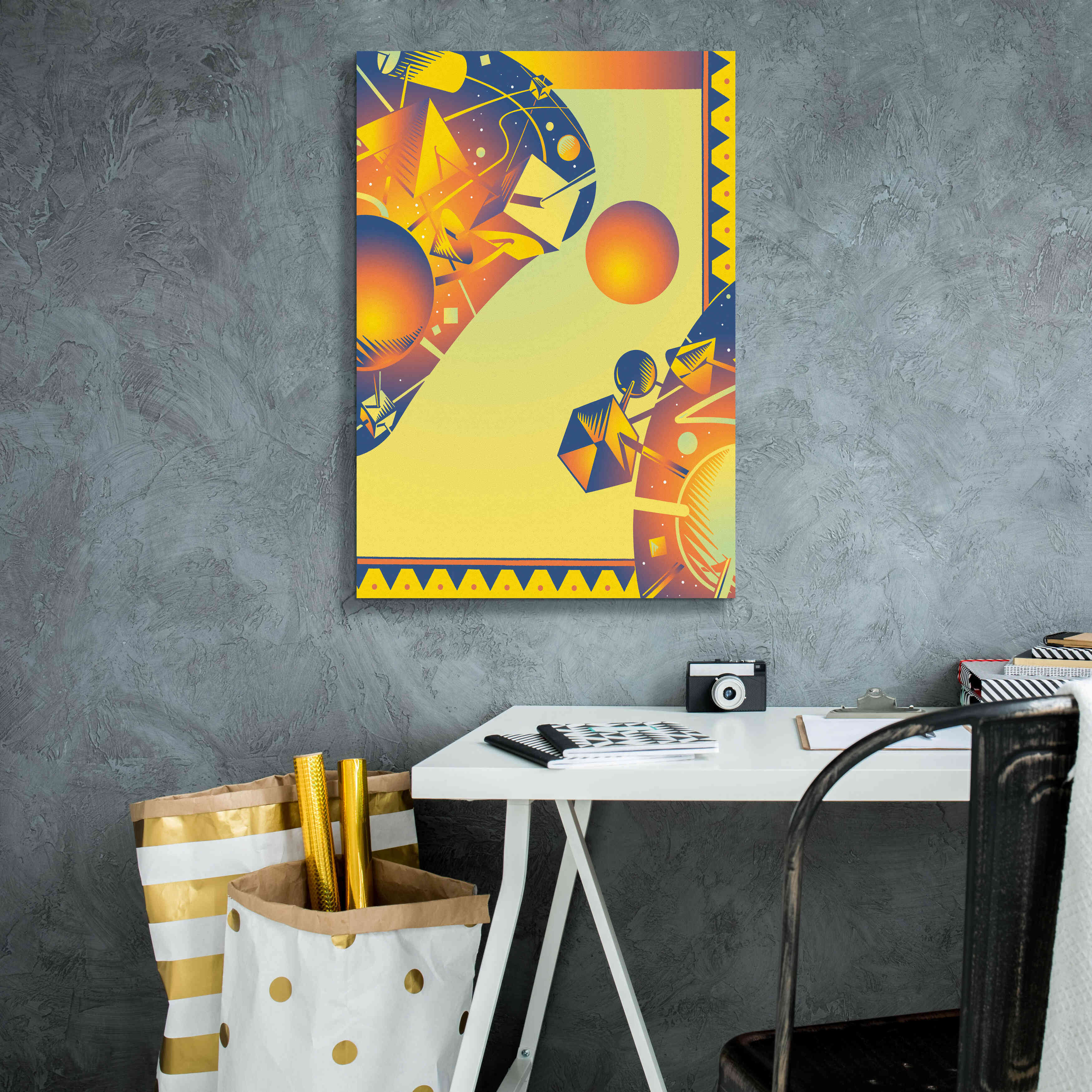 'Cyber Space' by David Chestnutt, Giclee Canvas Wall Art,18 x 26