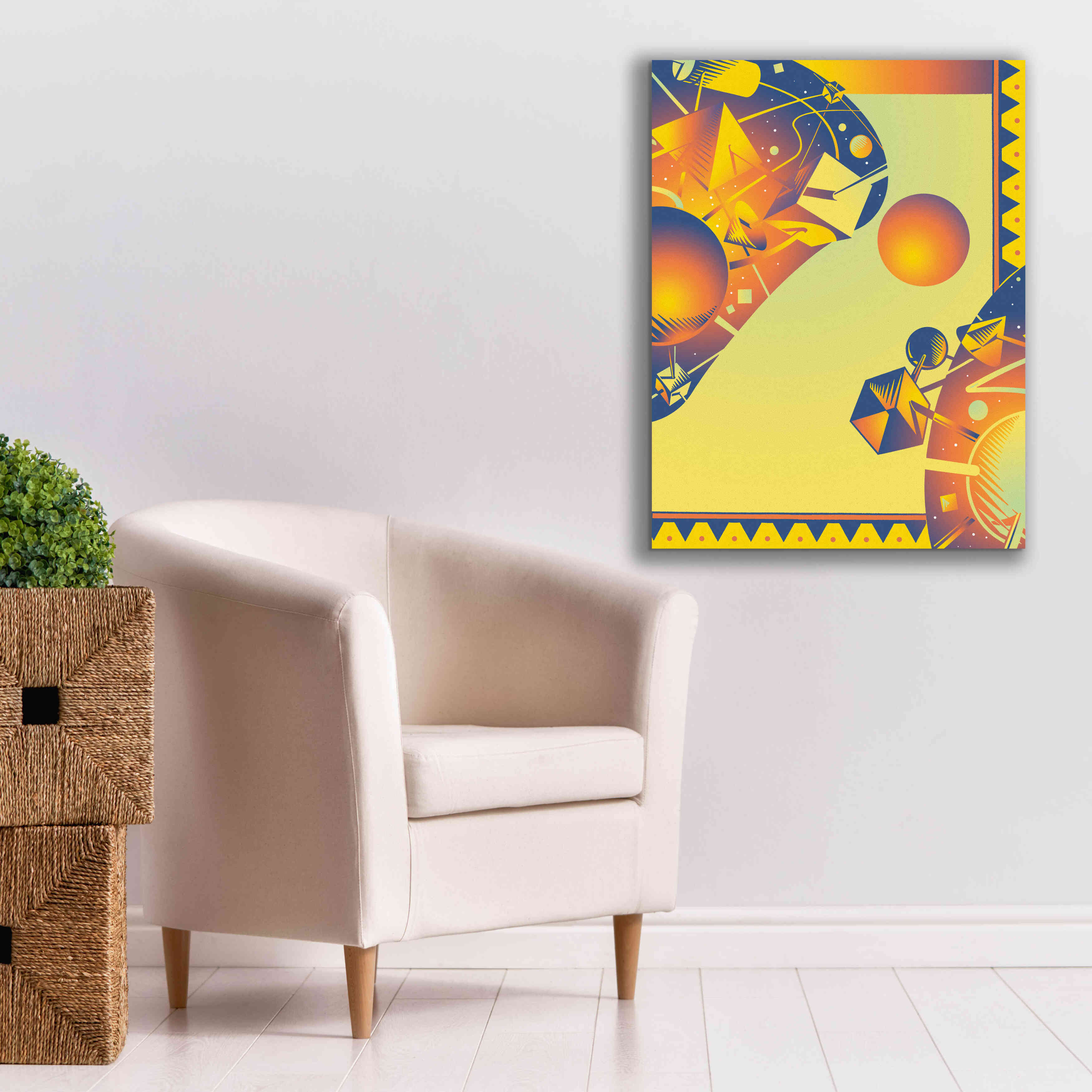'Cyber Space' by David Chestnutt, Giclee Canvas Wall Art,26 x 34