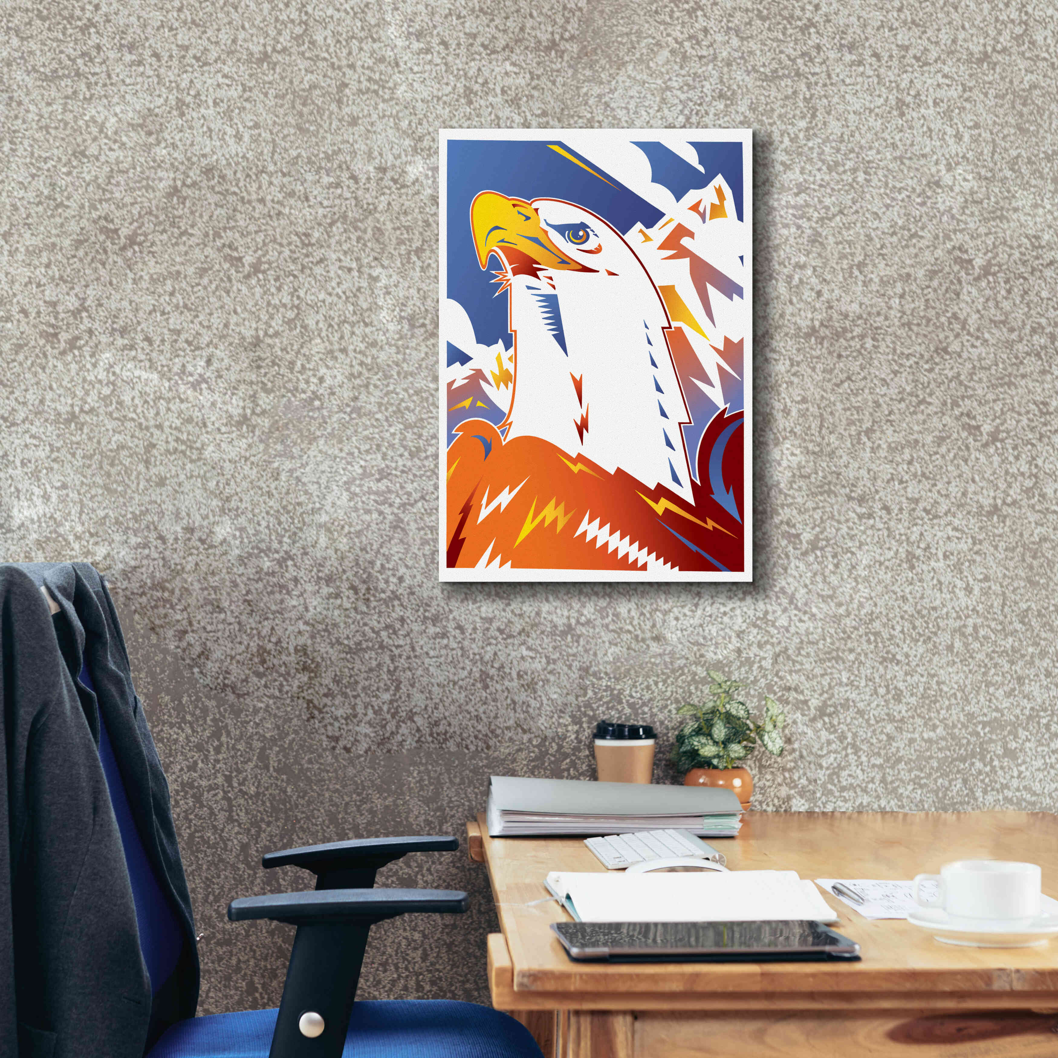'Eagle' by David Chestnutt, Giclee Canvas Wall Art,18 x 26