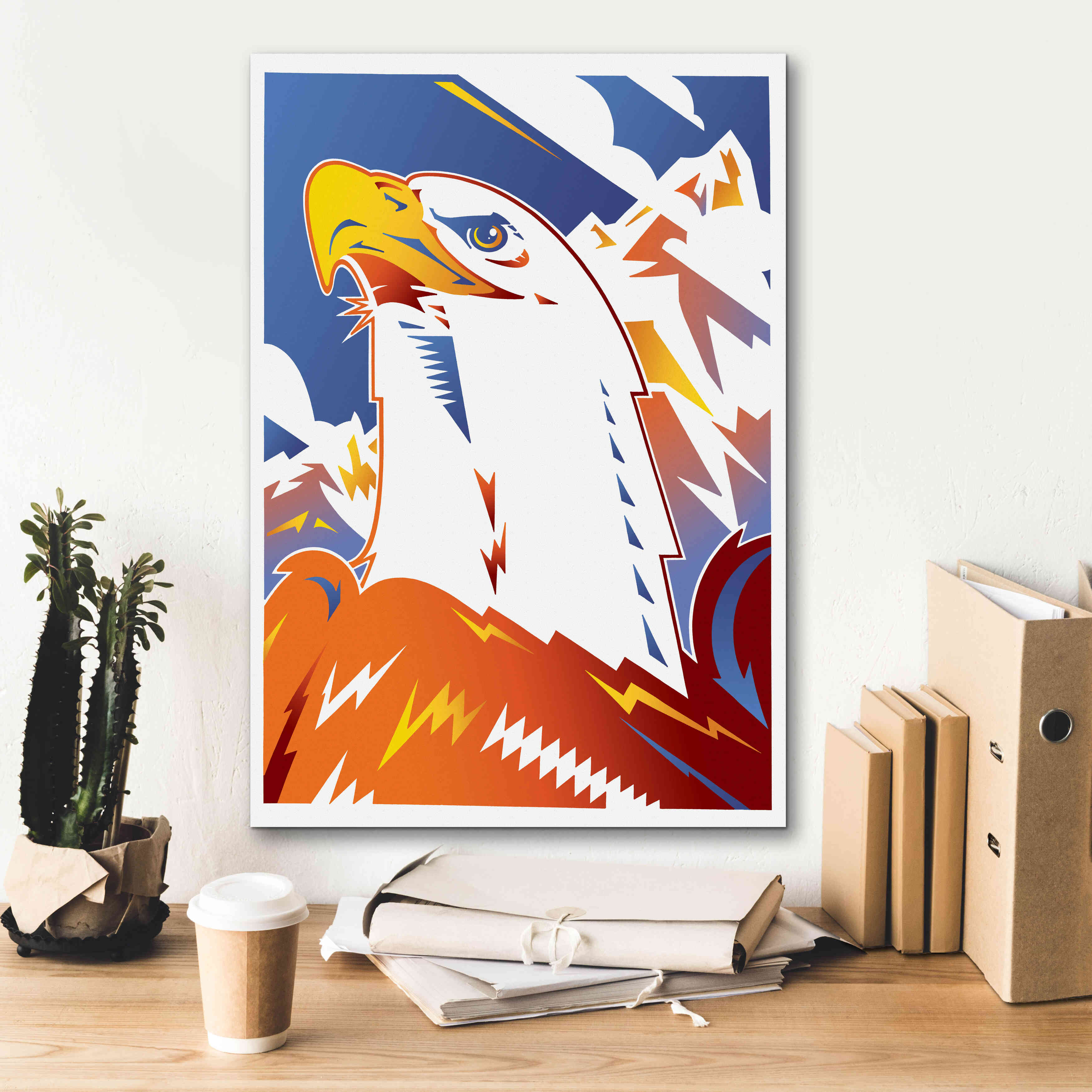'Eagle' by David Chestnutt, Giclee Canvas Wall Art,18 x 26