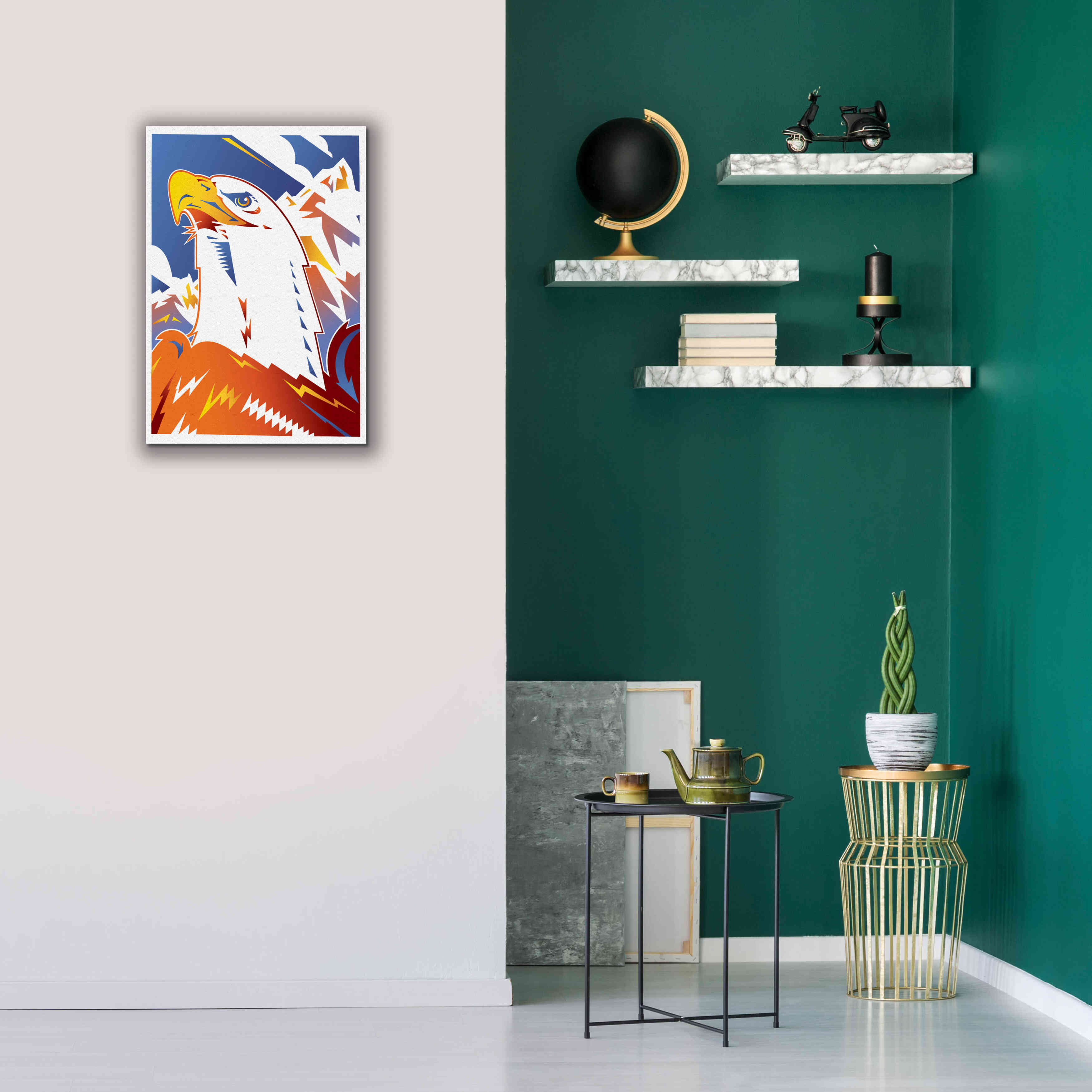 'Eagle' by David Chestnutt, Giclee Canvas Wall Art,18 x 26