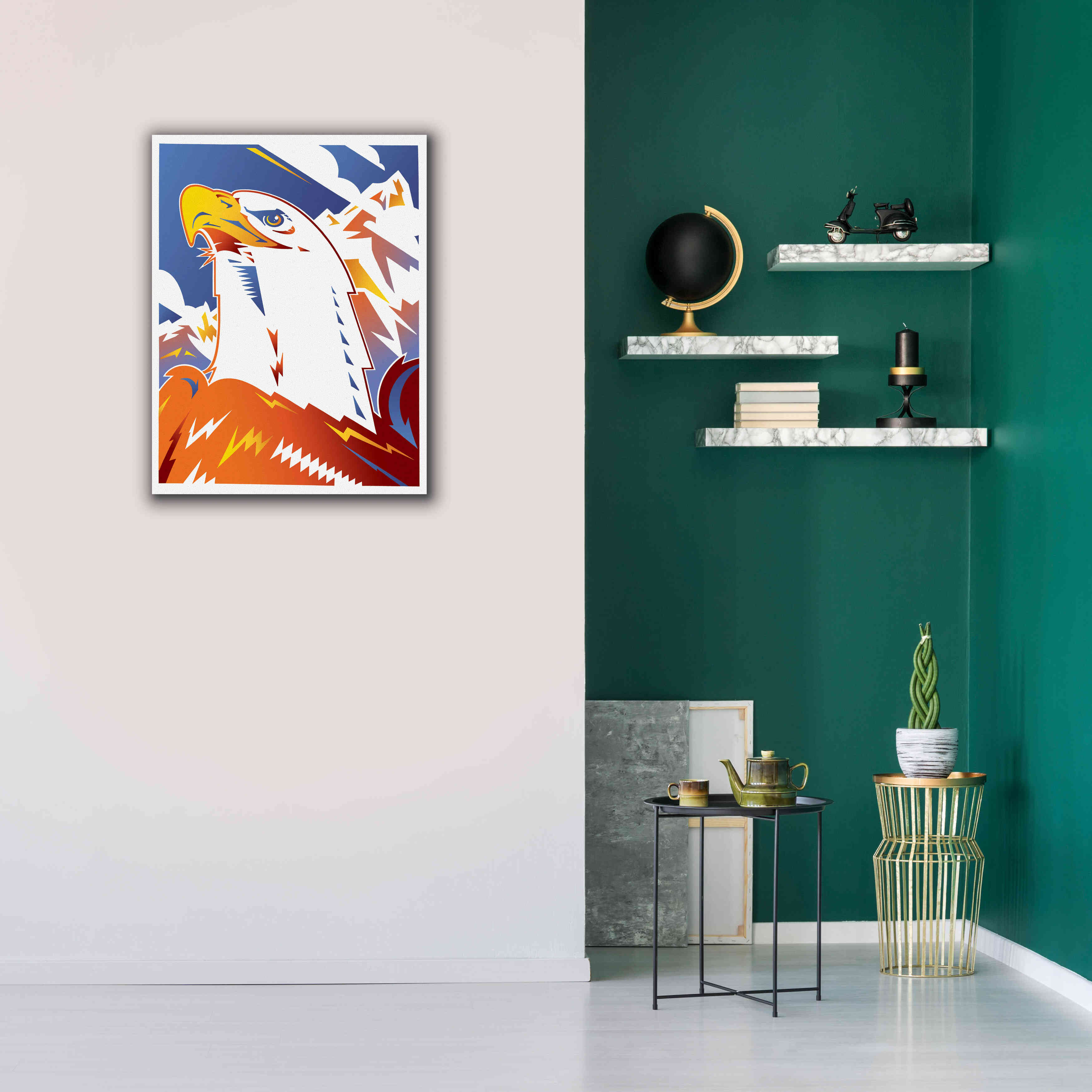 'Eagle' by David Chestnutt, Giclee Canvas Wall Art,26 x 34