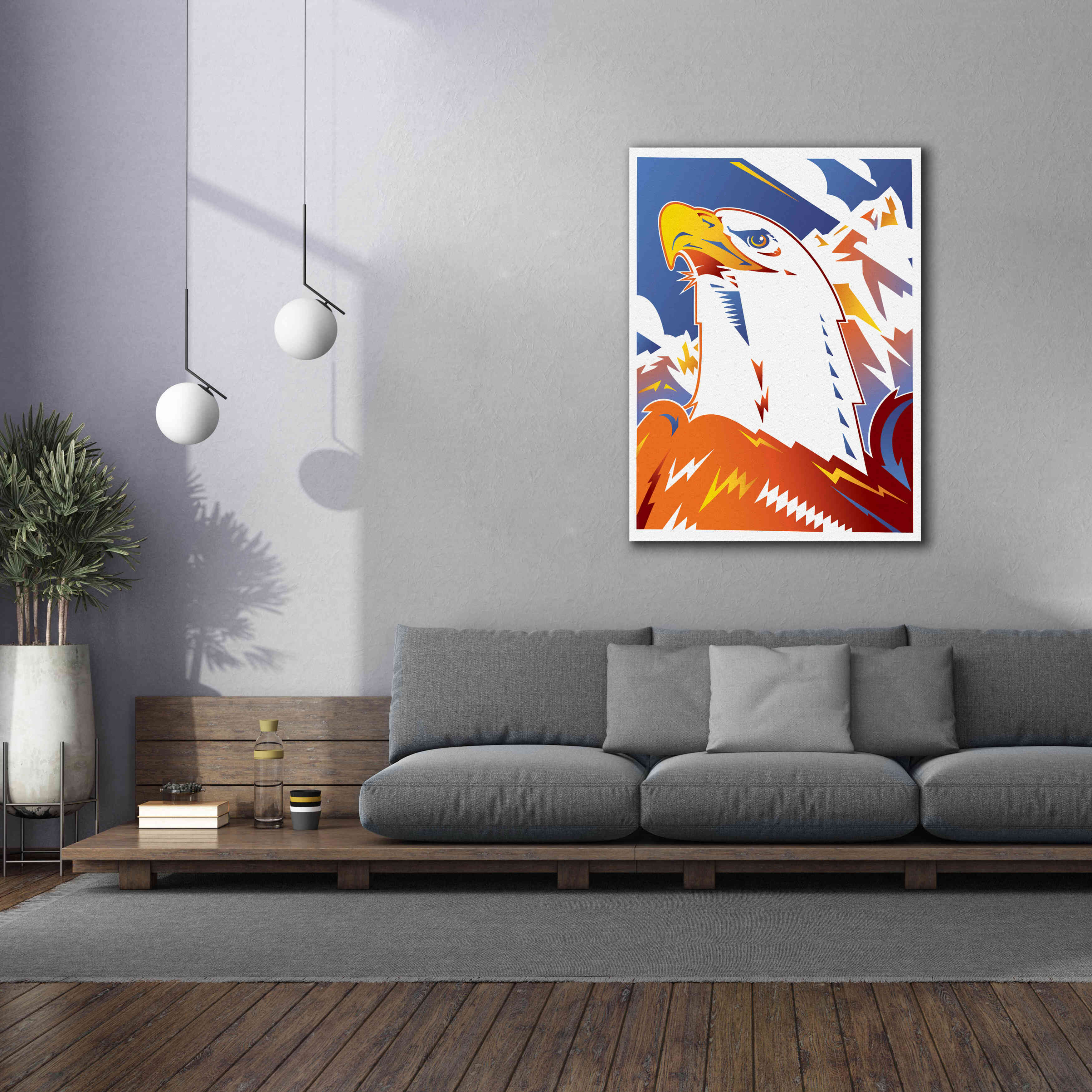 'Eagle' by David Chestnutt, Giclee Canvas Wall Art,40 x 54