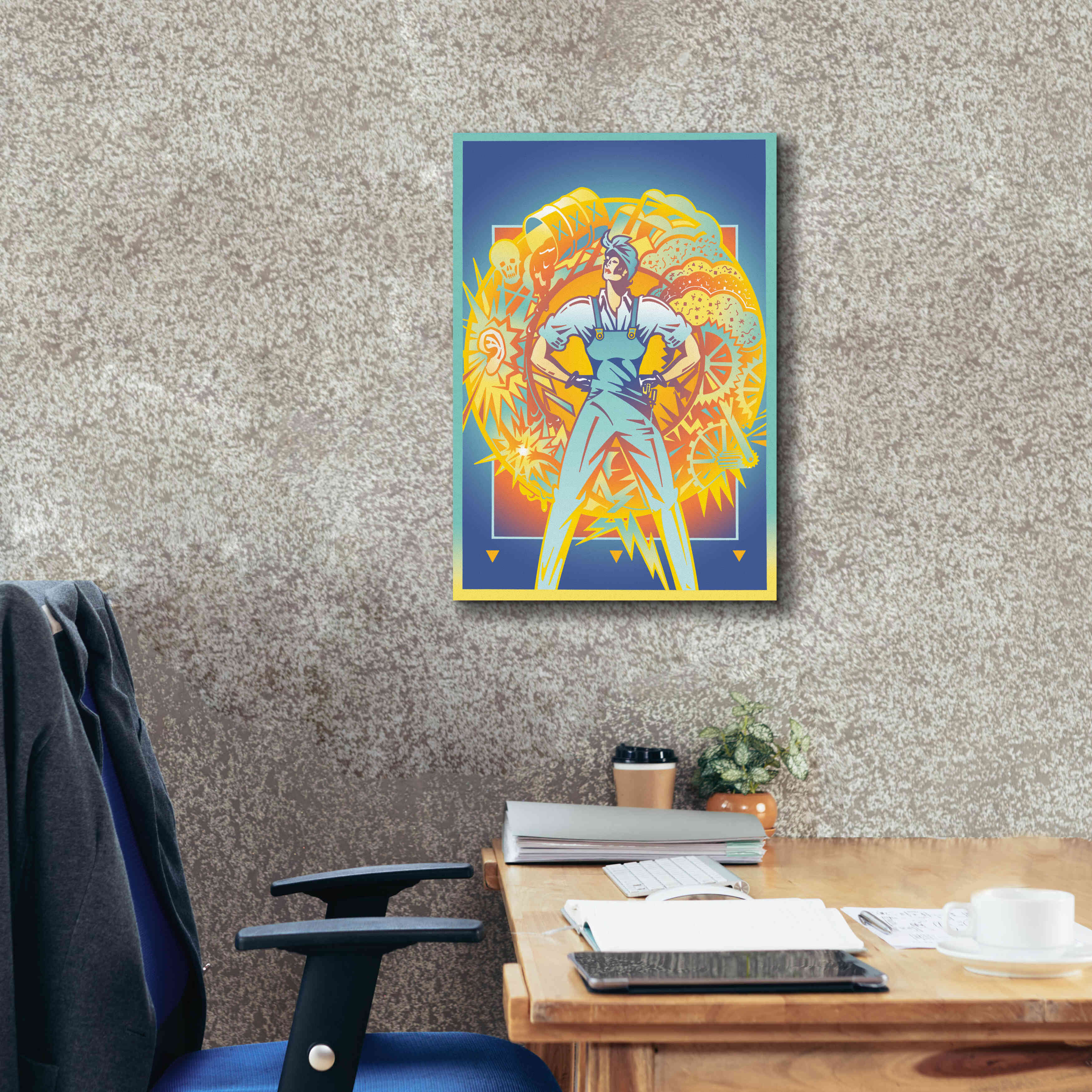 'Environmental Rosie' by David Chestnutt, Giclee Canvas Wall Art,18 x 26