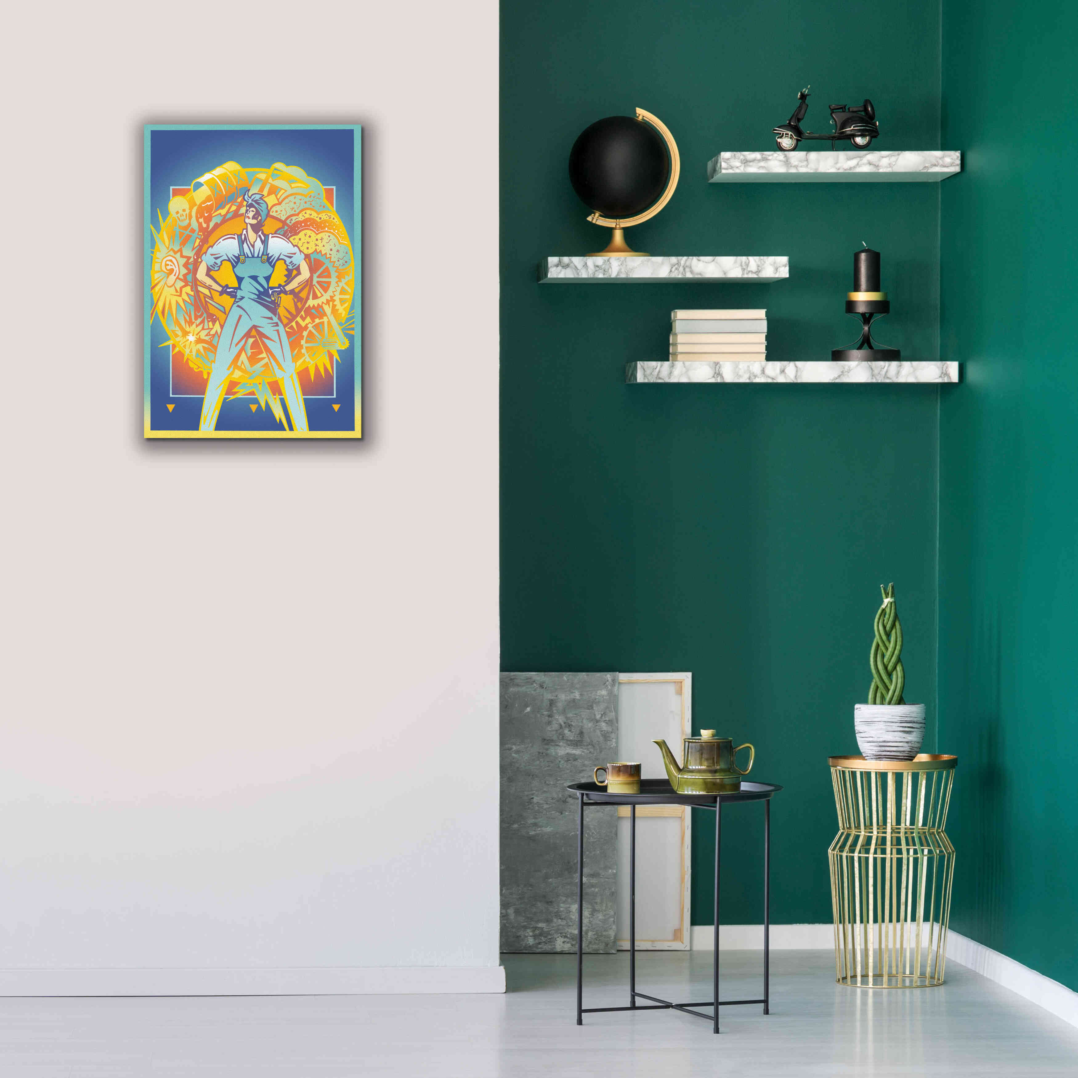 'Environmental Rosie' by David Chestnutt, Giclee Canvas Wall Art,18 x 26