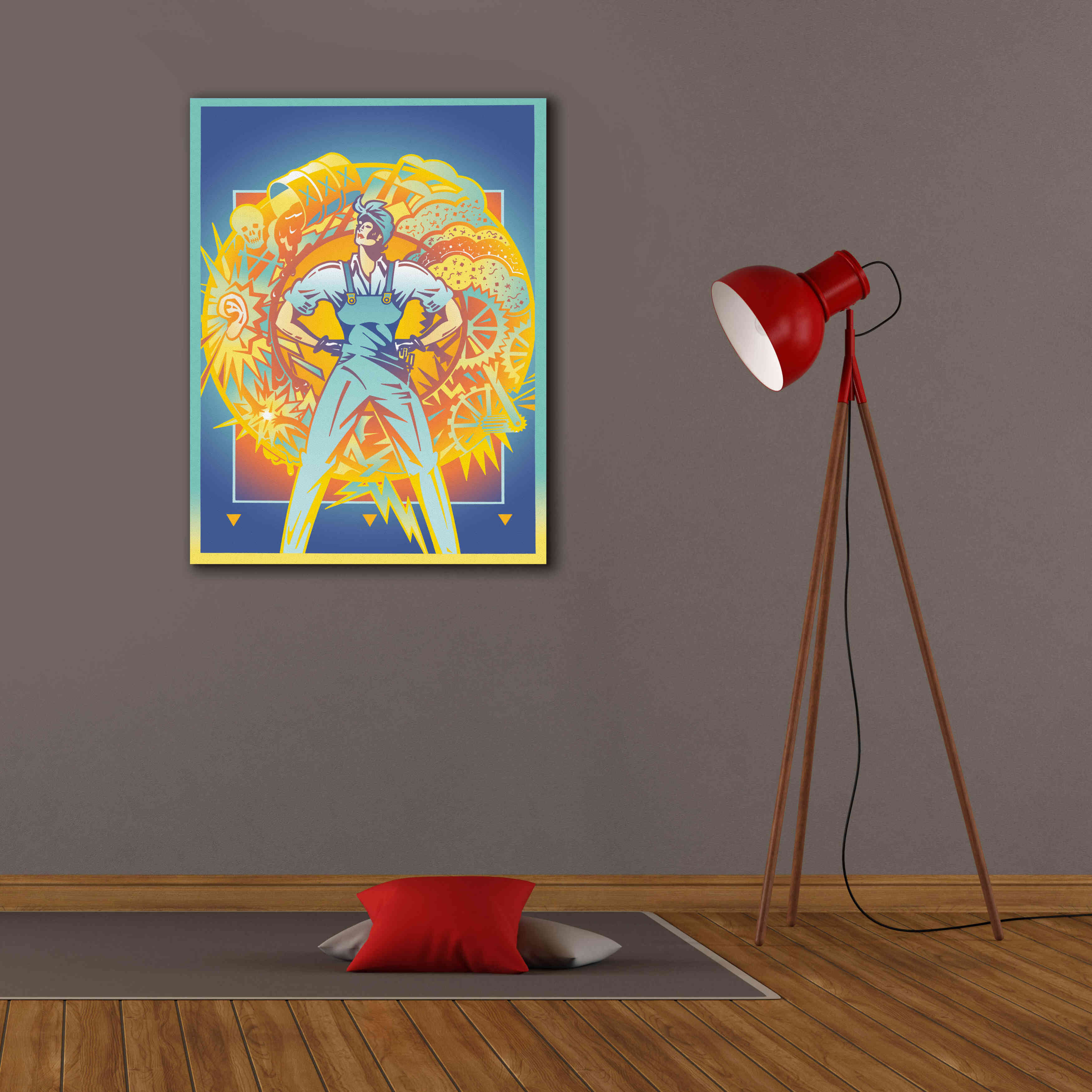 'Environmental Rosie' by David Chestnutt, Giclee Canvas Wall Art,26 x 34