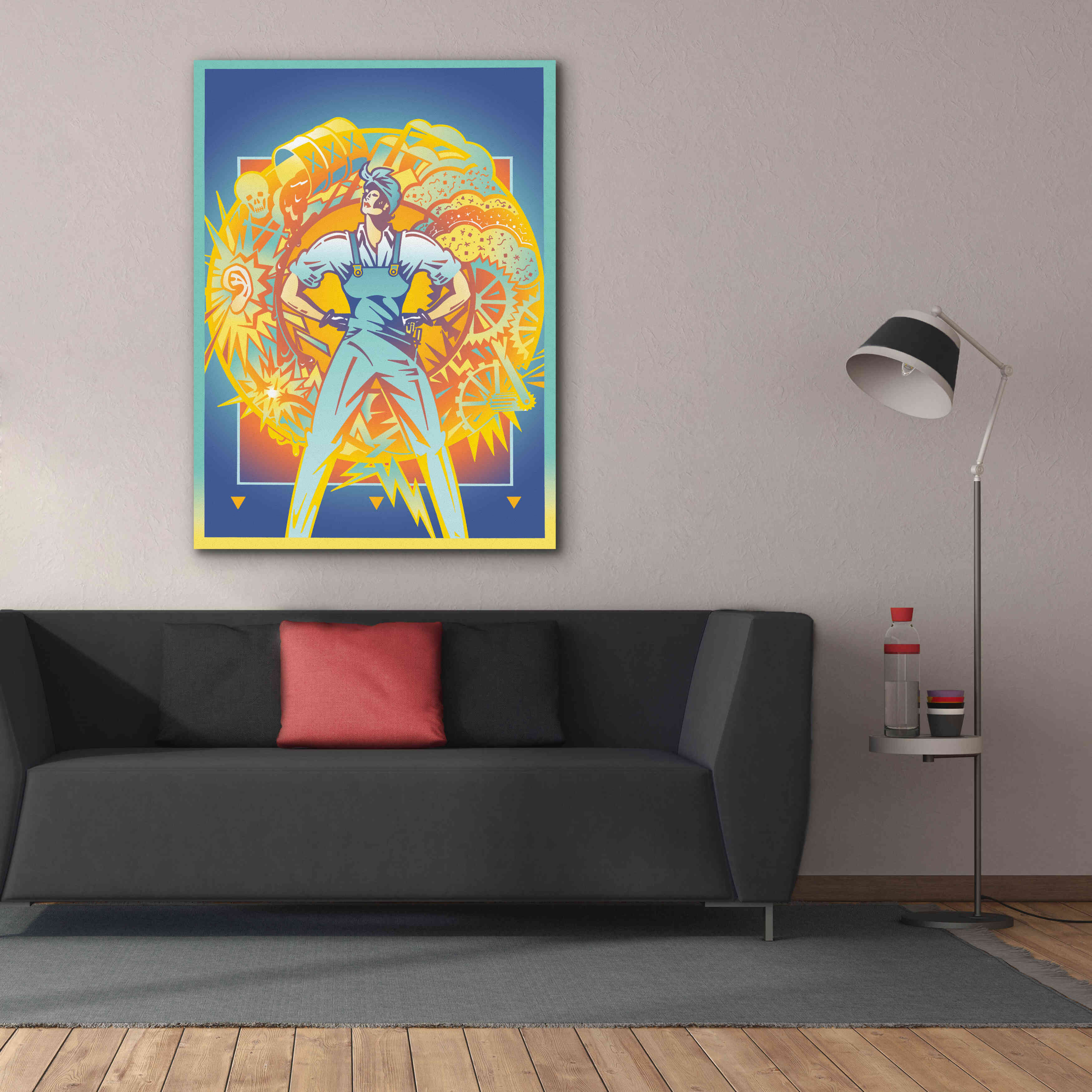 'Environmental Rosie' by David Chestnutt, Giclee Canvas Wall Art,40 x 54