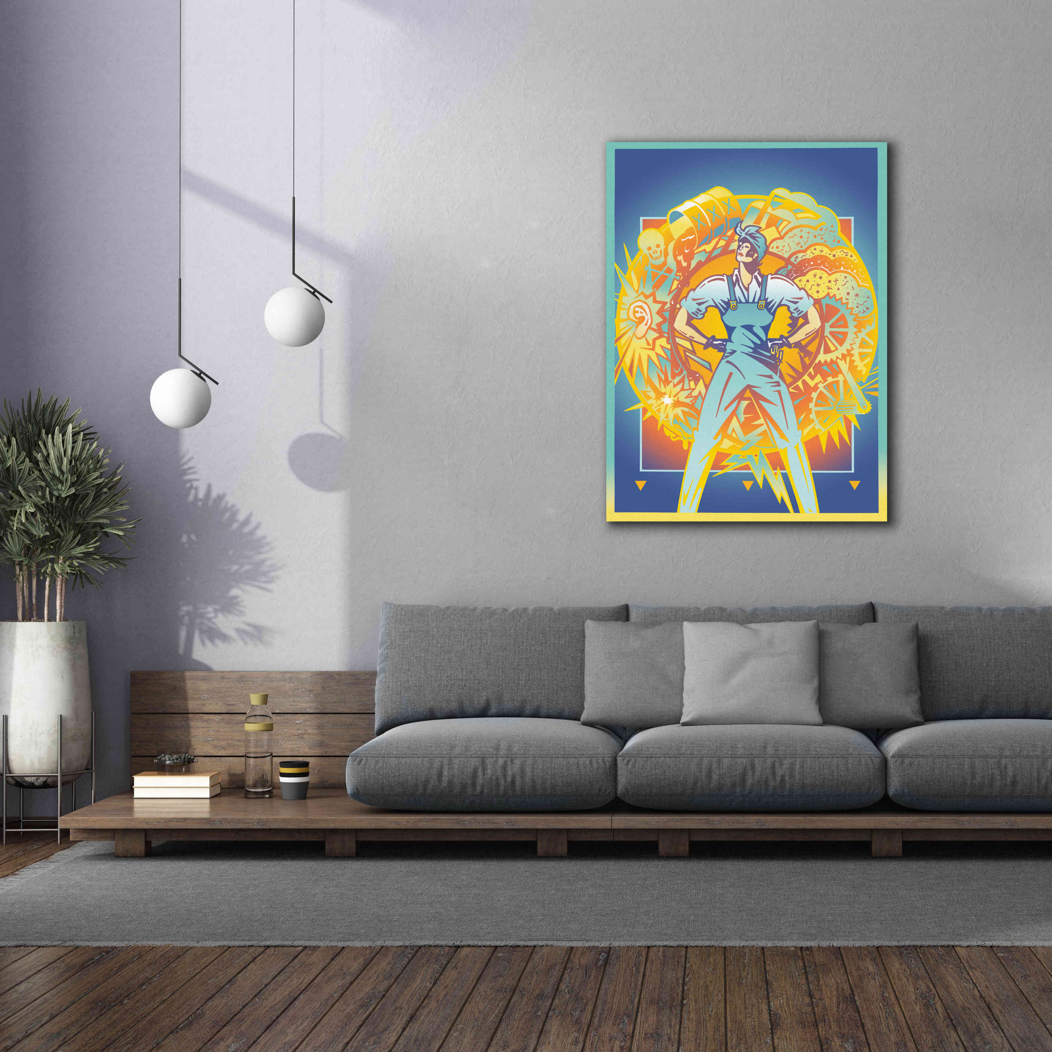 'Environmental Rosie' by David Chestnutt, Giclee Canvas Wall Art,40 x 54