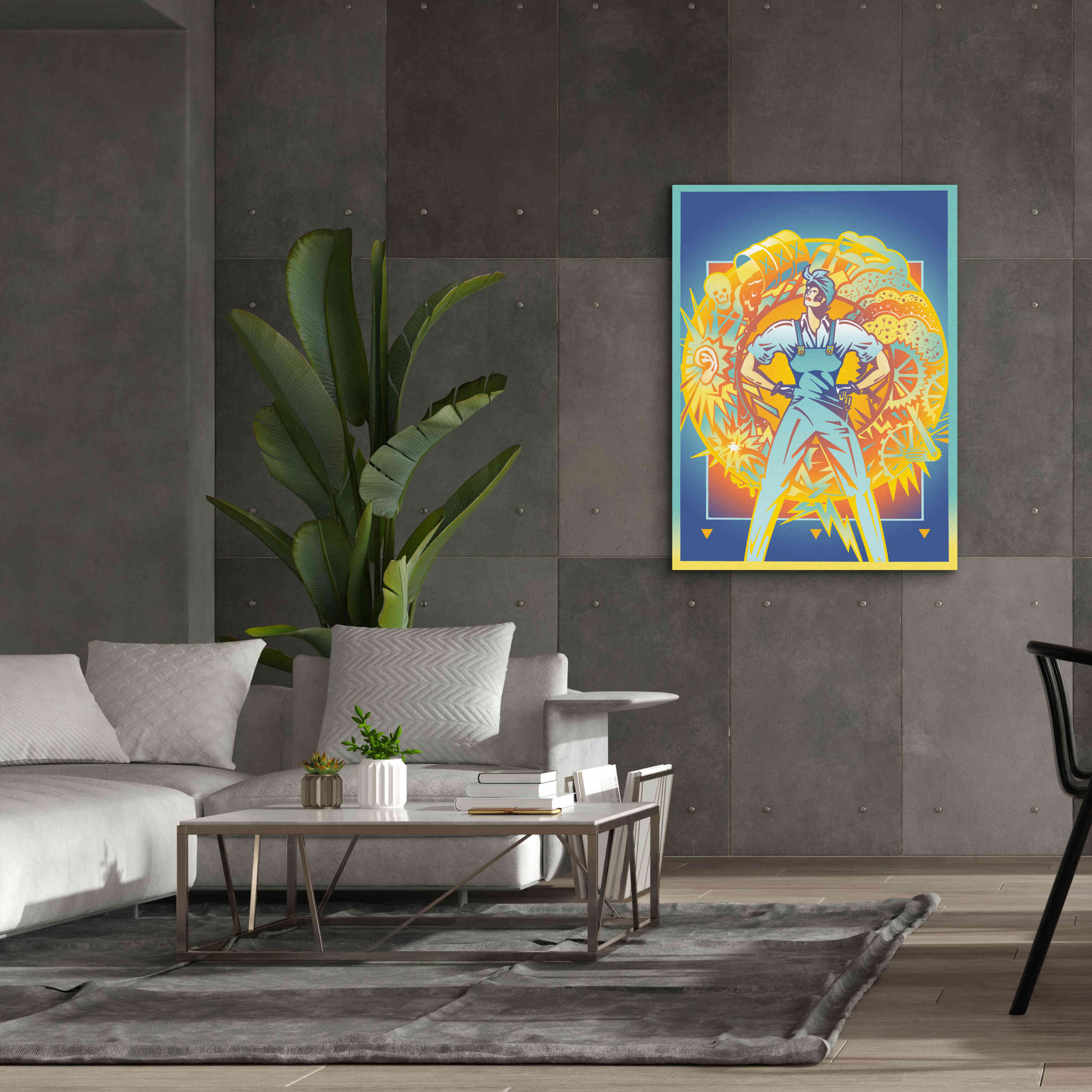 'Environmental Rosie' by David Chestnutt, Giclee Canvas Wall Art,40 x 54