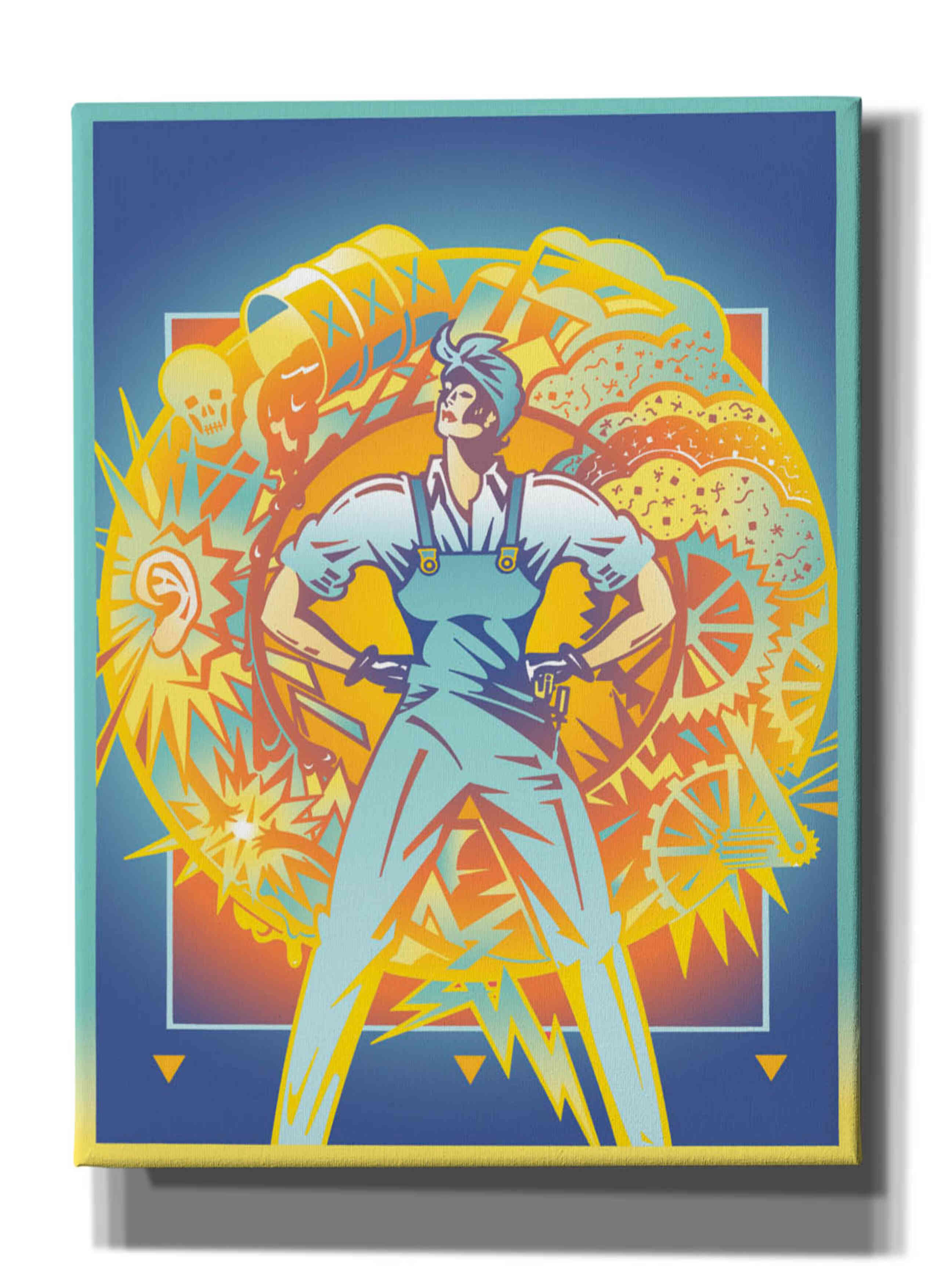 'Environmental Rosie' by David Chestnutt, Giclee Canvas Wall Art