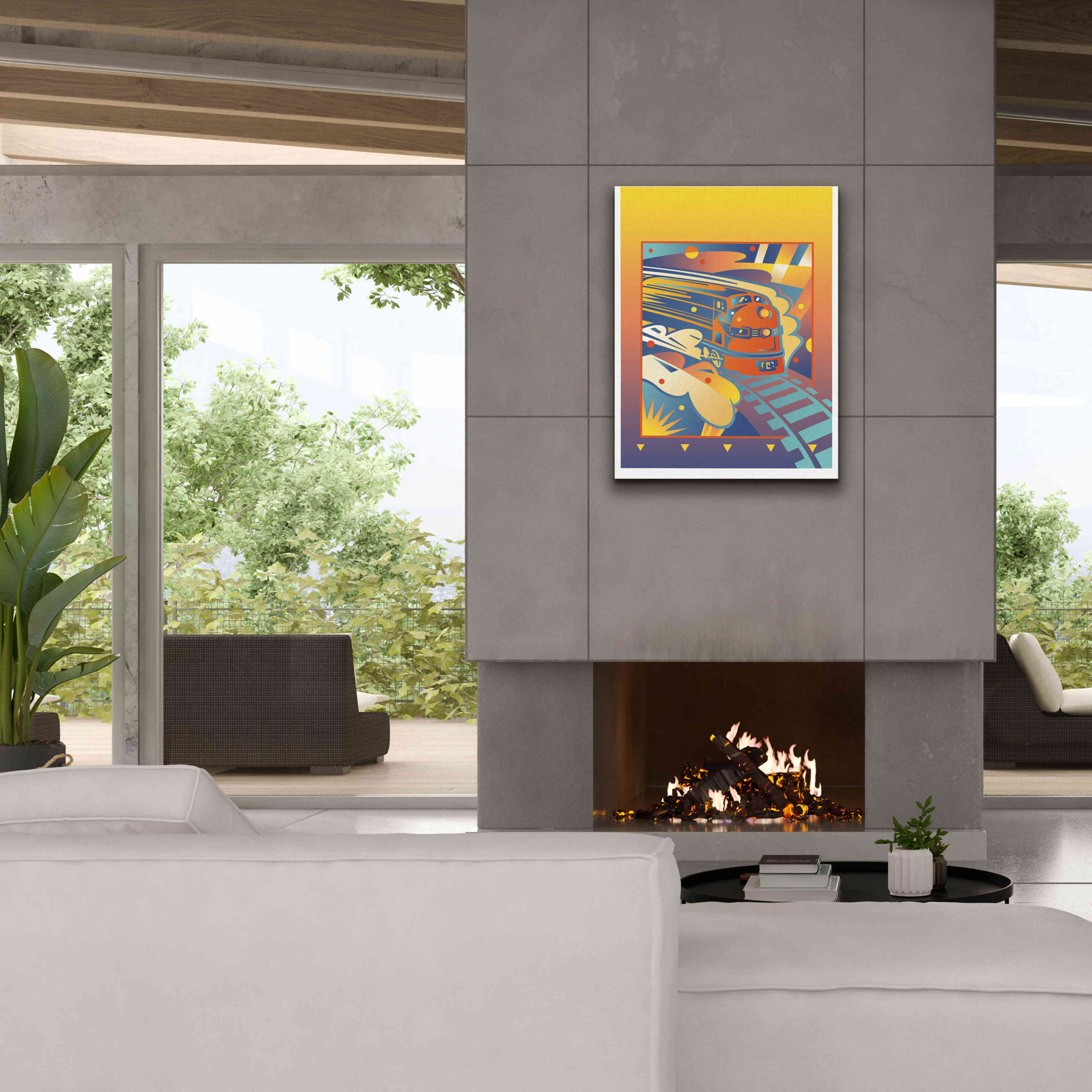 'Express' by David Chestnutt, Giclee Canvas Wall Art,26 x 34