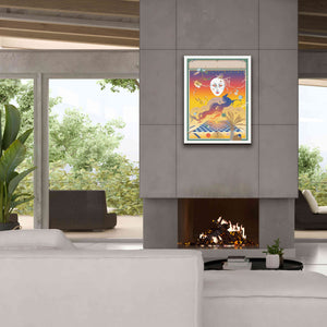 'Fantasy Mask' by David Chestnutt, Giclee Canvas Wall Art,26 x 34
