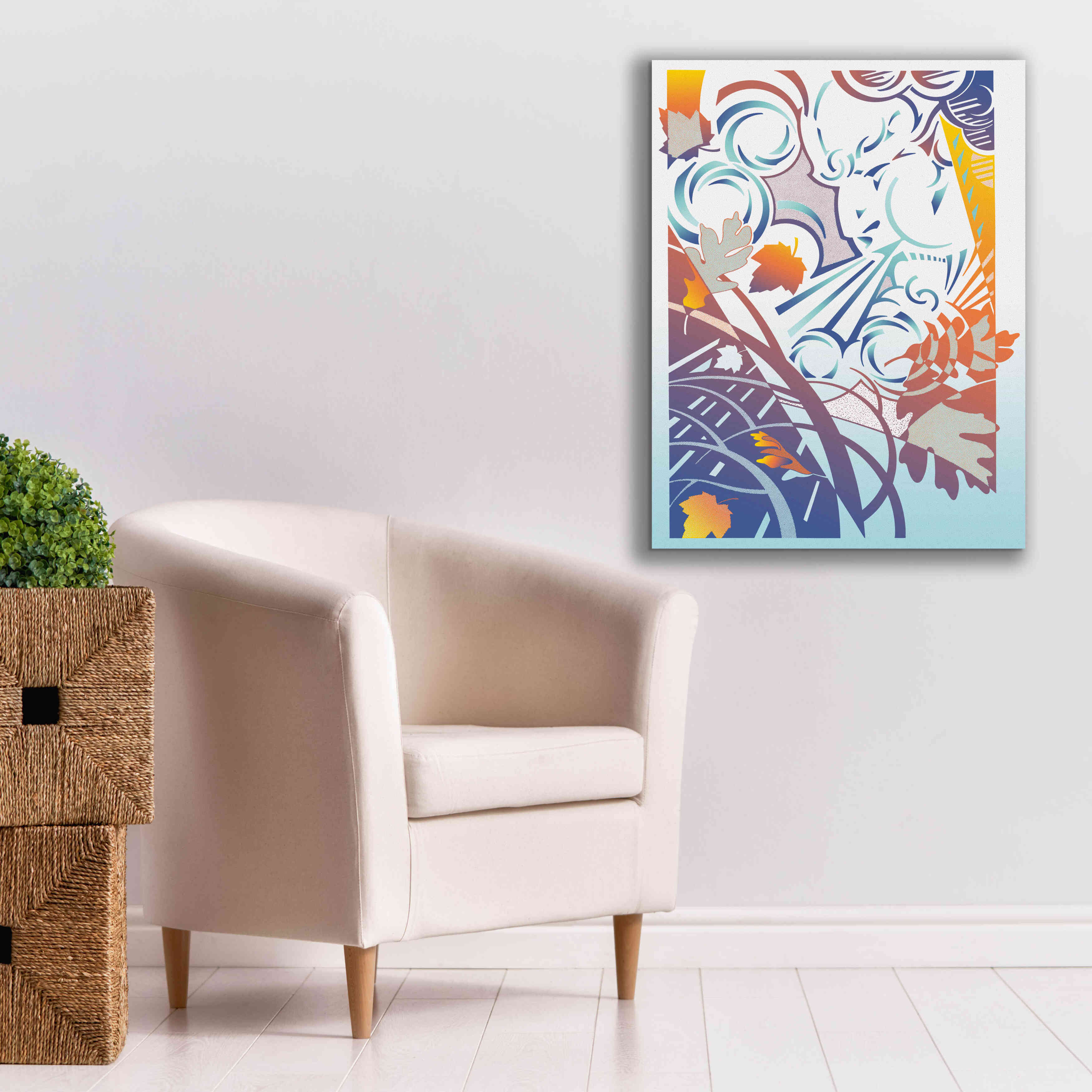 'Father Winter' by David Chestnutt, Giclee Canvas Wall Art,26 x 34