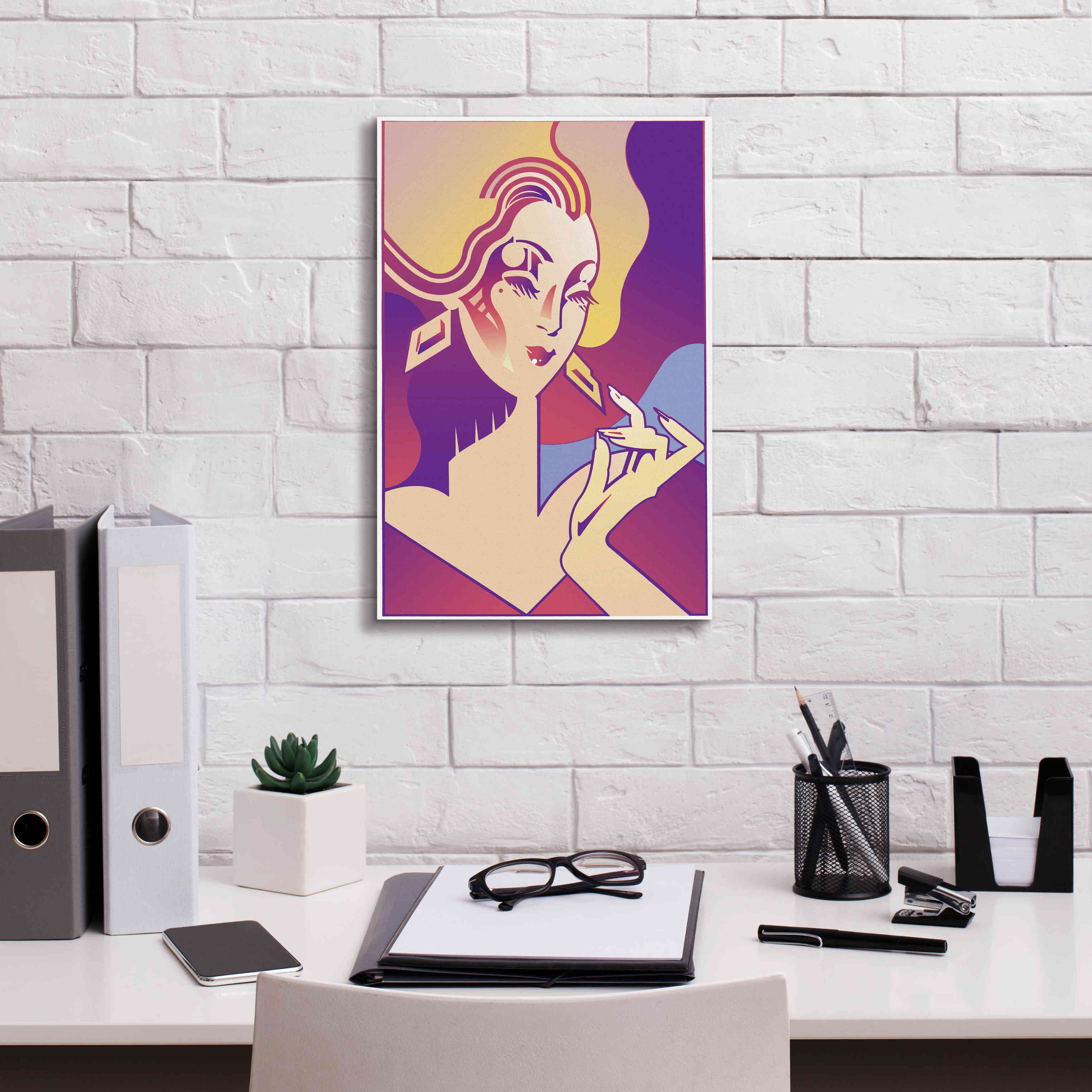 'Femme Fatale' by David Chestnutt, Giclee Canvas Wall Art,12 x 18
