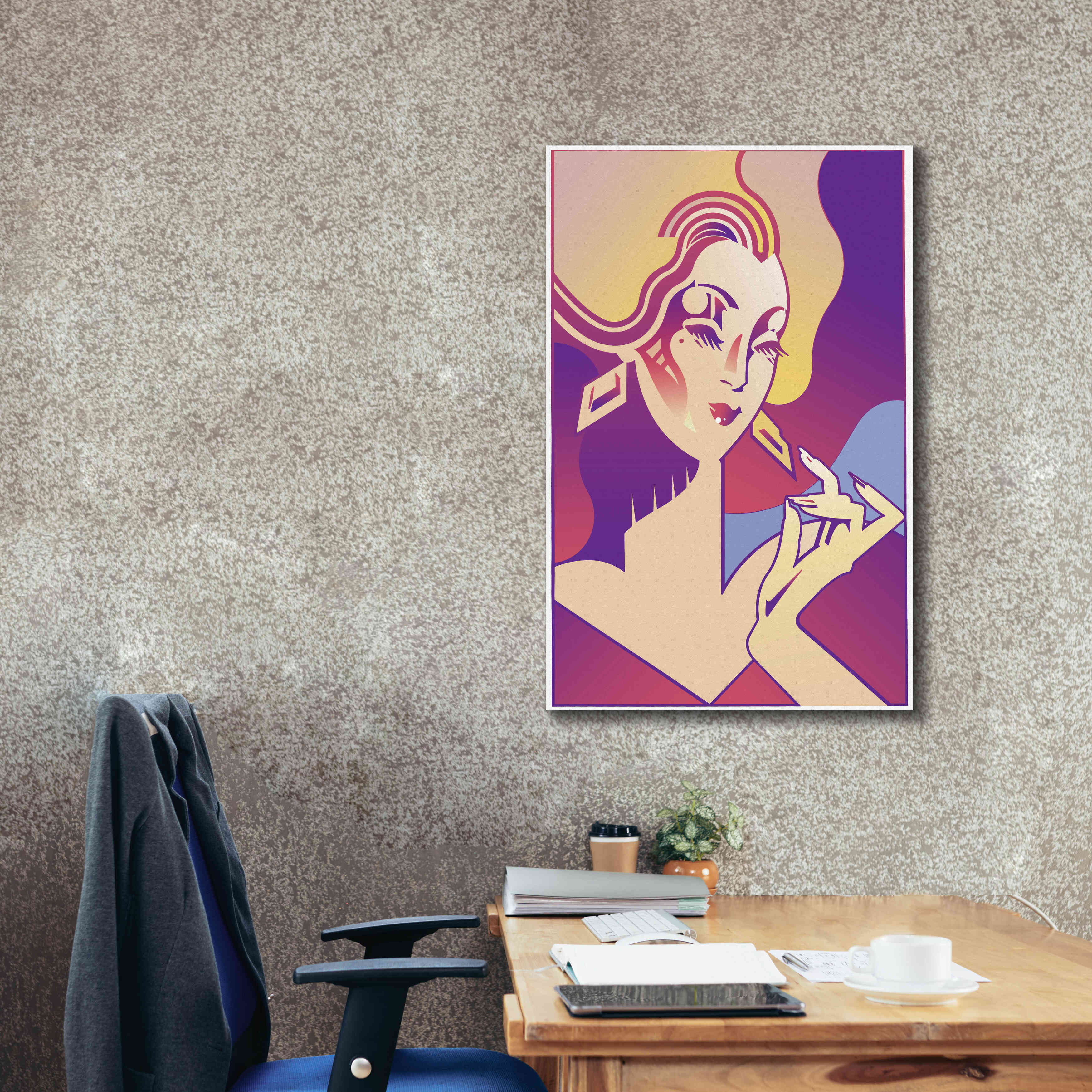 'Femme Fatale' by David Chestnutt, Giclee Canvas Wall Art,26 x 40
