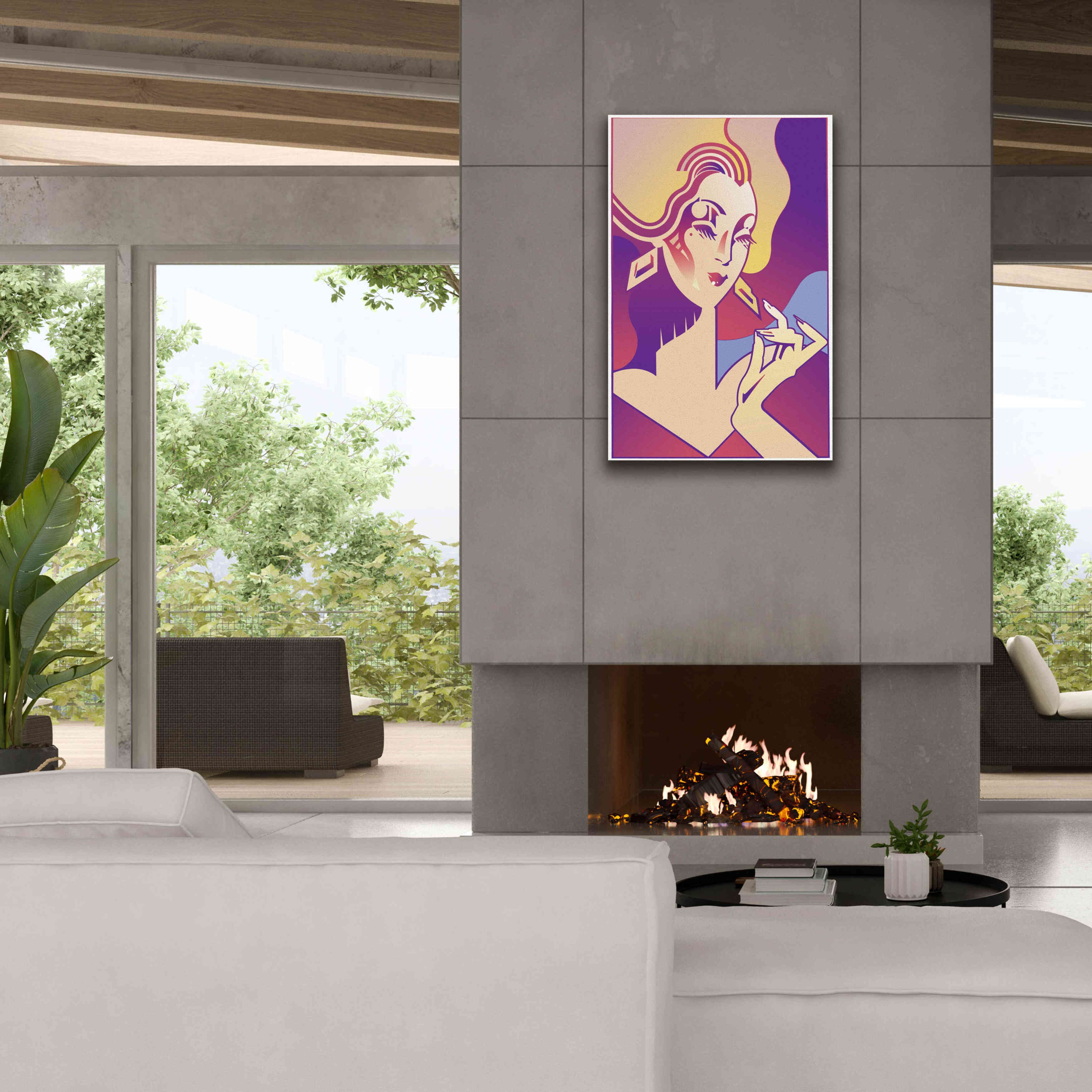 'Femme Fatale' by David Chestnutt, Giclee Canvas Wall Art,26 x 40