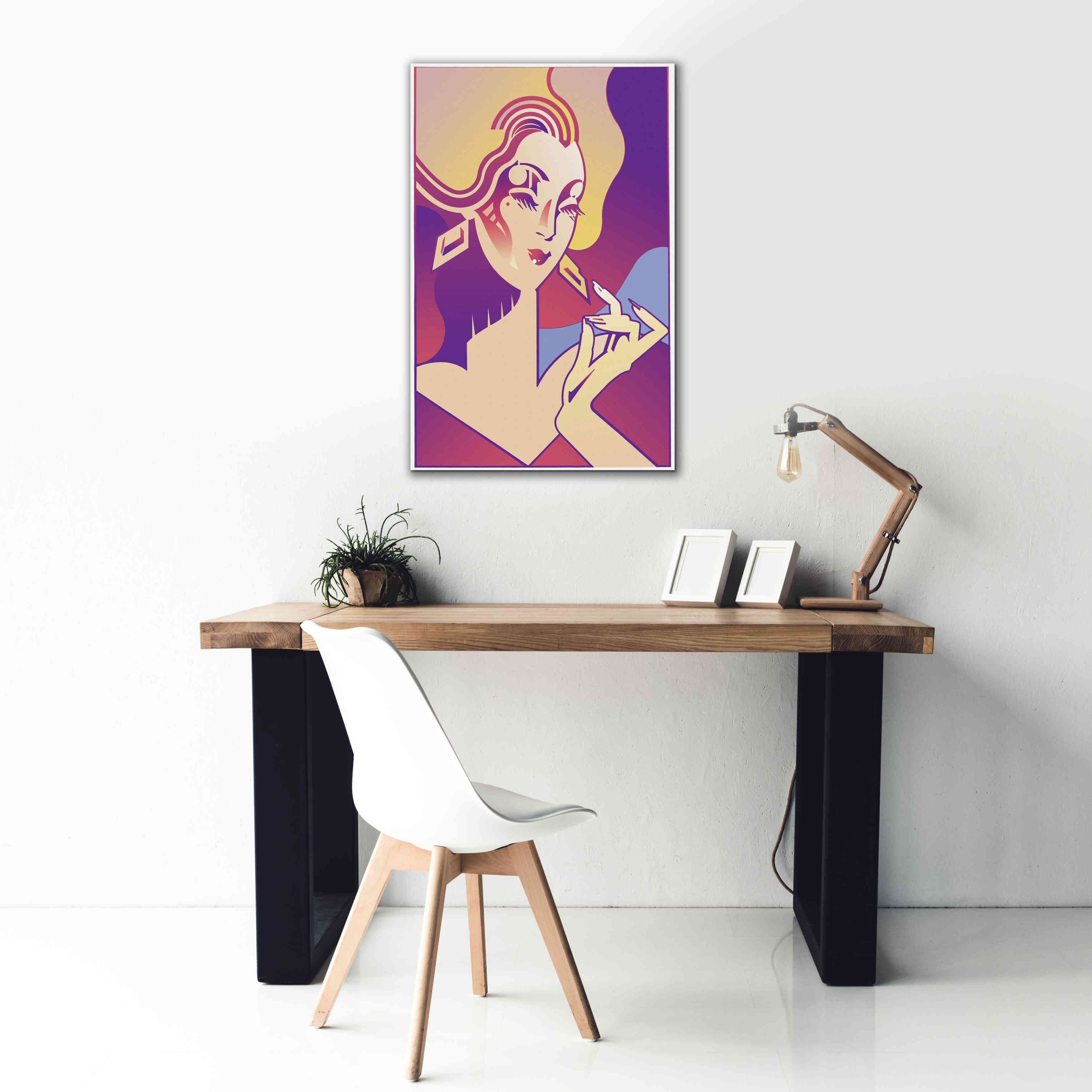'Femme Fatale' by David Chestnutt, Giclee Canvas Wall Art,26 x 40