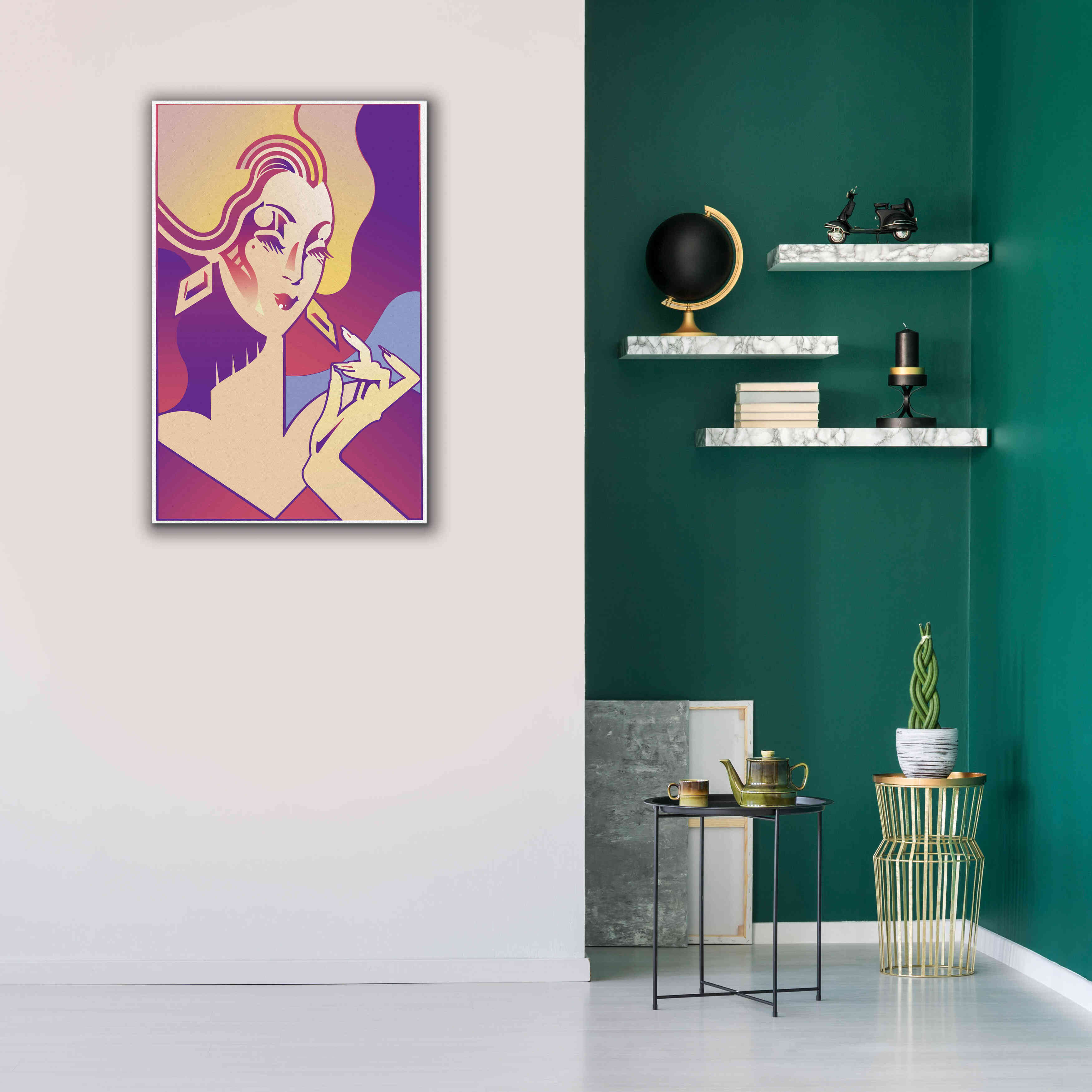 'Femme Fatale' by David Chestnutt, Giclee Canvas Wall Art,26 x 40