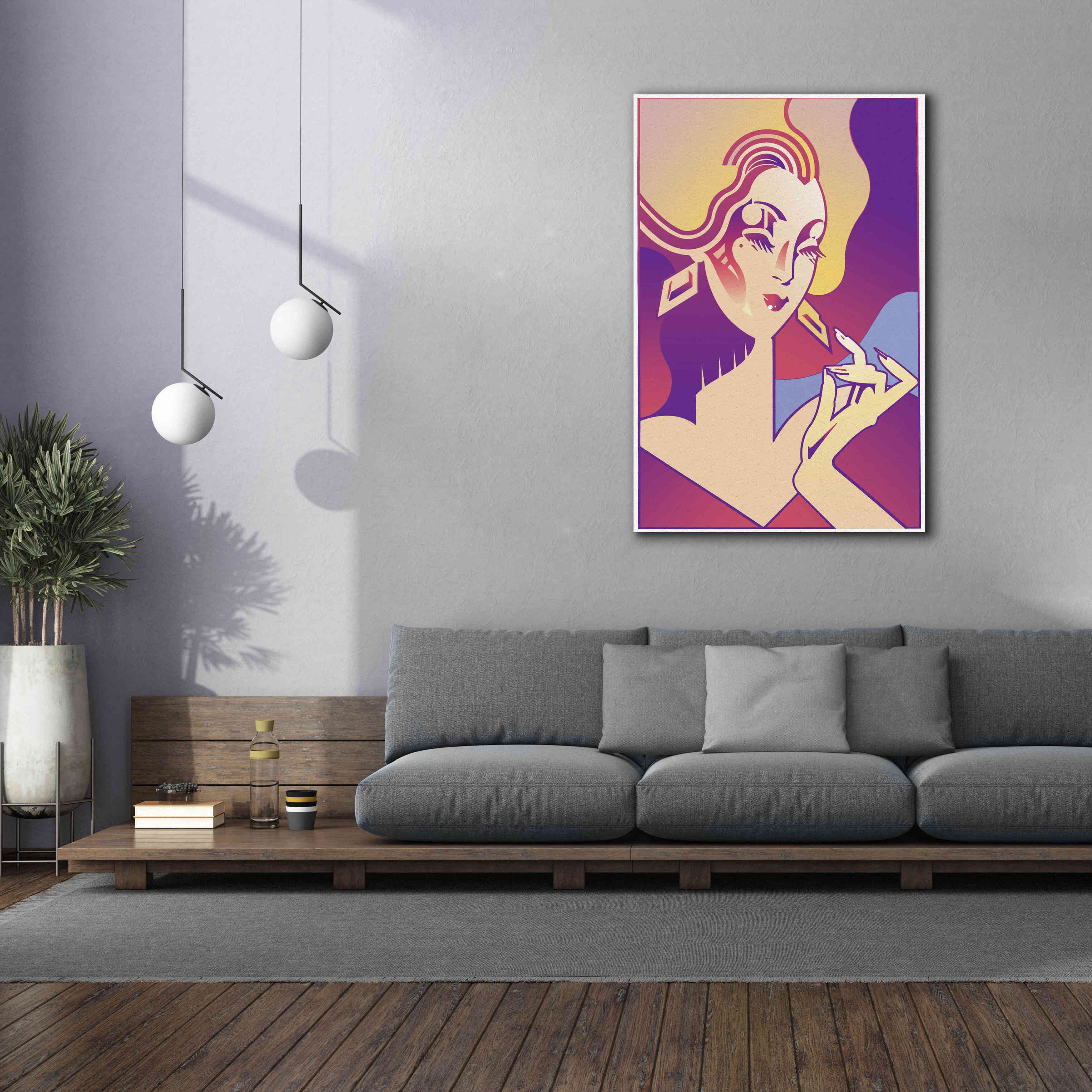 'Femme Fatale' by David Chestnutt, Giclee Canvas Wall Art,40 x 60
