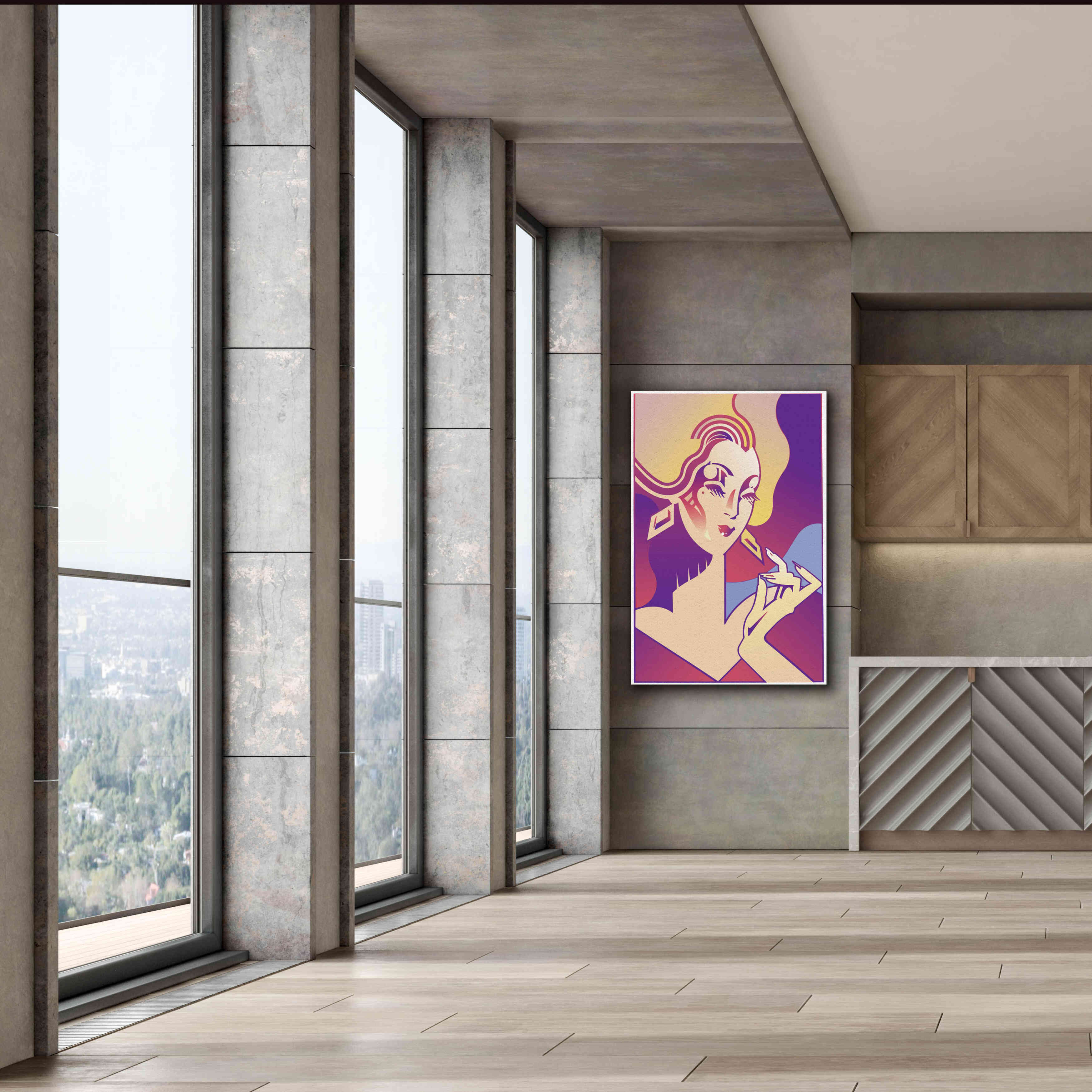 'Femme Fatale' by David Chestnutt, Giclee Canvas Wall Art,40 x 60