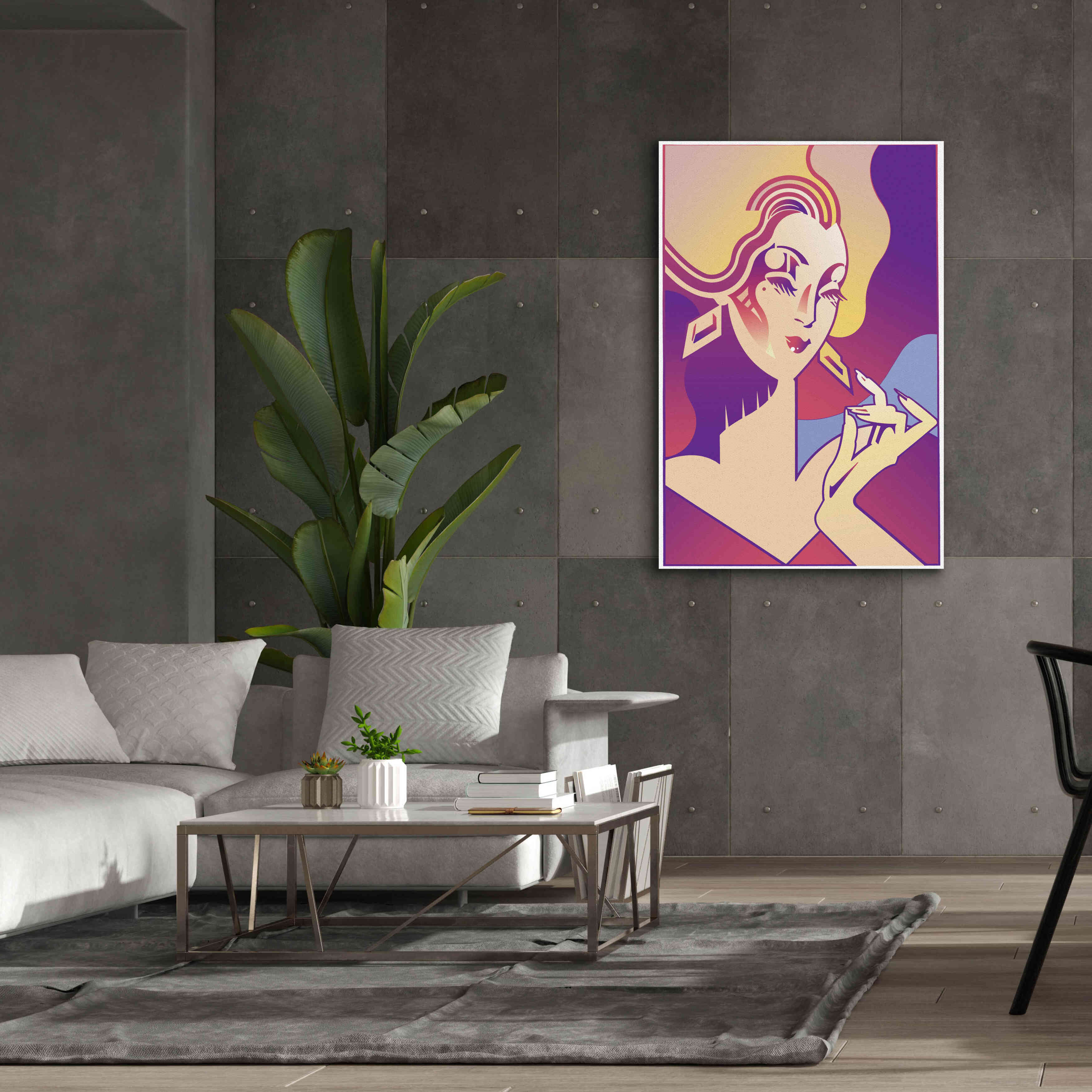 'Femme Fatale' by David Chestnutt, Giclee Canvas Wall Art,40 x 60