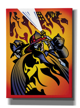 'Firemen' by David Chestnutt, Giclee Canvas Wall Art