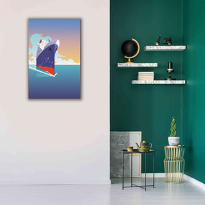 'Liner Blue Skies' by David Chestnutt, Giclee Canvas Wall Art,26 x 40