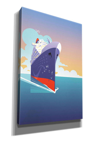 Image of 'Liner Blue Skies' by David Chestnutt, Giclee Canvas Wall Art