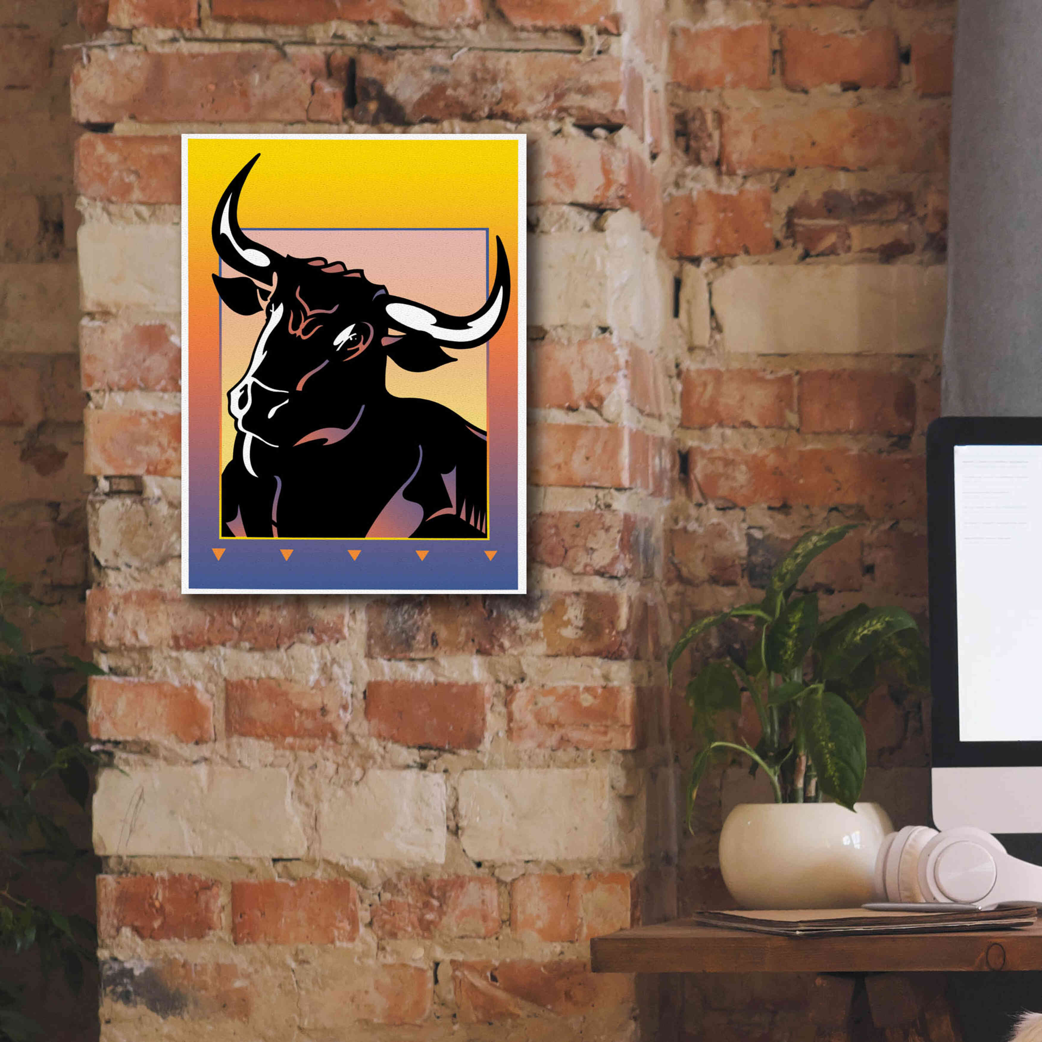 'Minotaur' by David Chestnutt, Giclee Canvas Wall Art,12 x 16