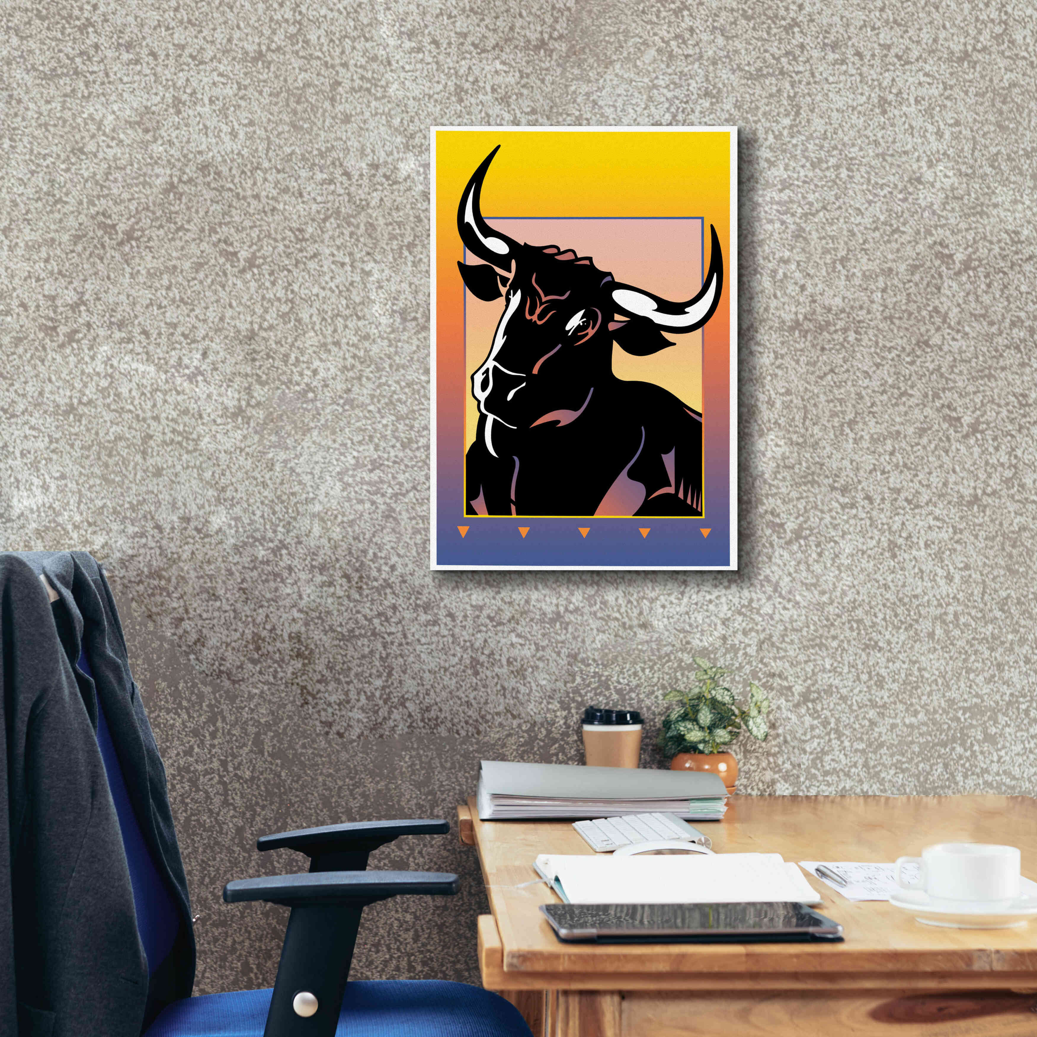 'Minotaur' by David Chestnutt, Giclee Canvas Wall Art,18 x 26