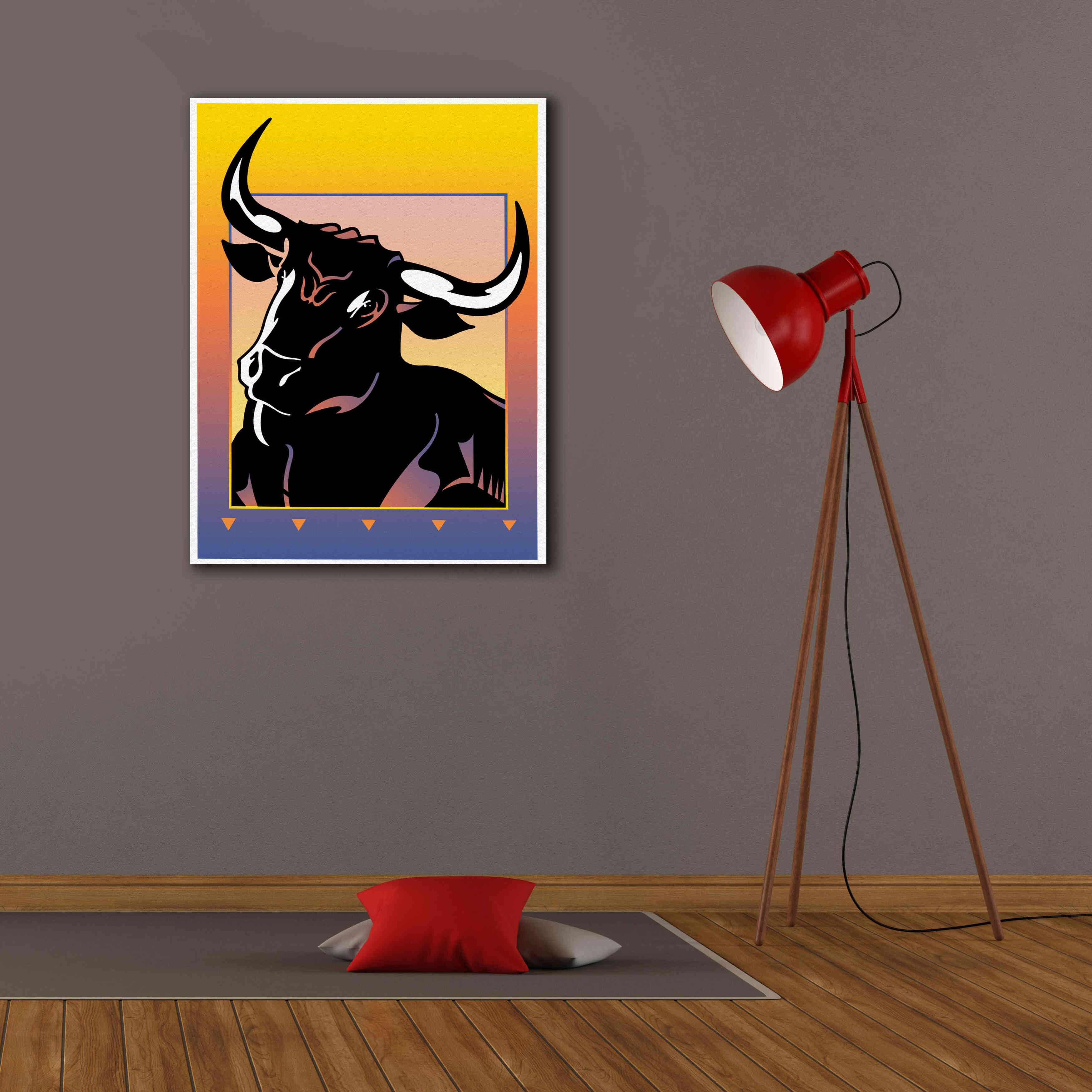 'Minotaur' by David Chestnutt, Giclee Canvas Wall Art,26 x 34