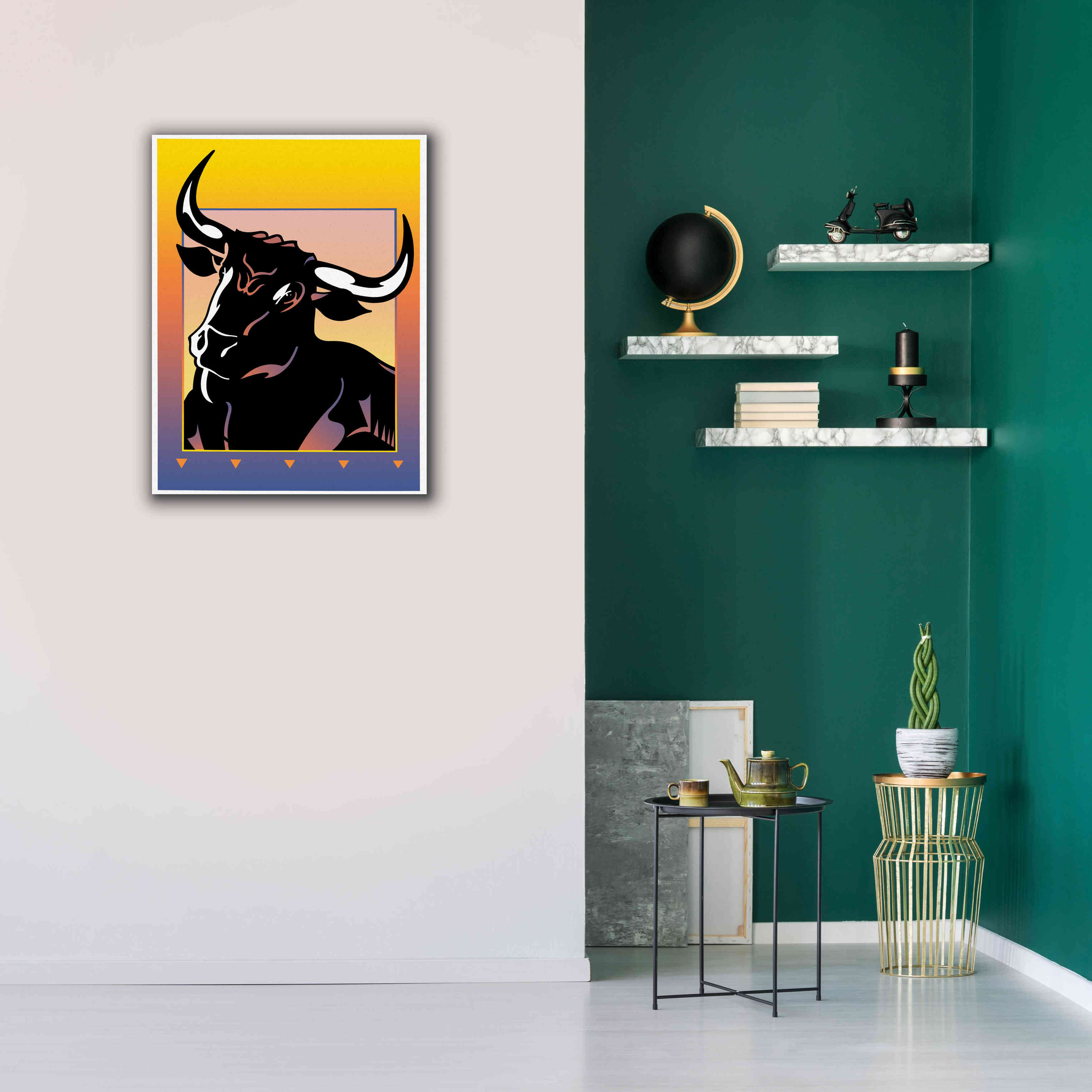'Minotaur' by David Chestnutt, Giclee Canvas Wall Art,26 x 34
