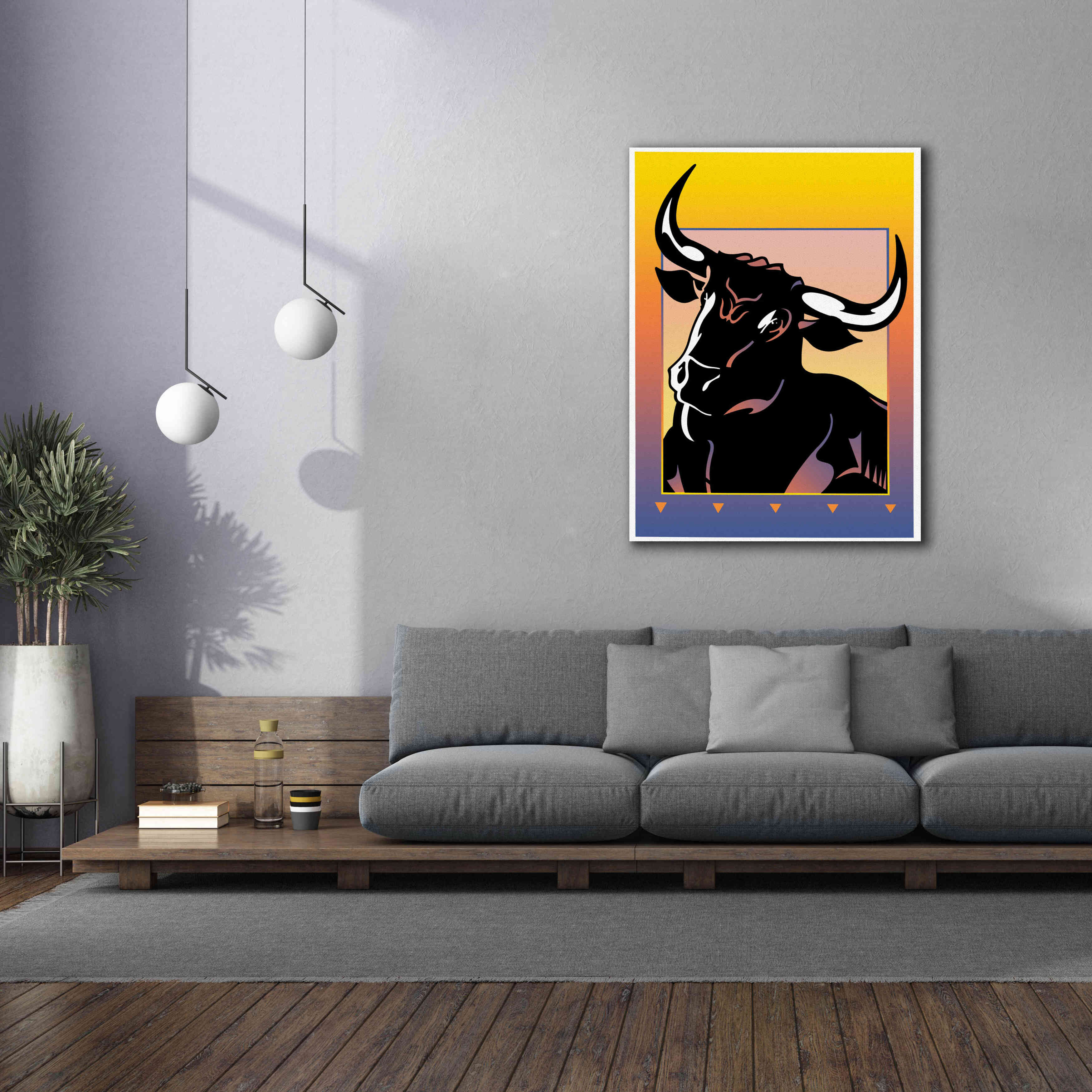 'Minotaur' by David Chestnutt, Giclee Canvas Wall Art,40 x 54