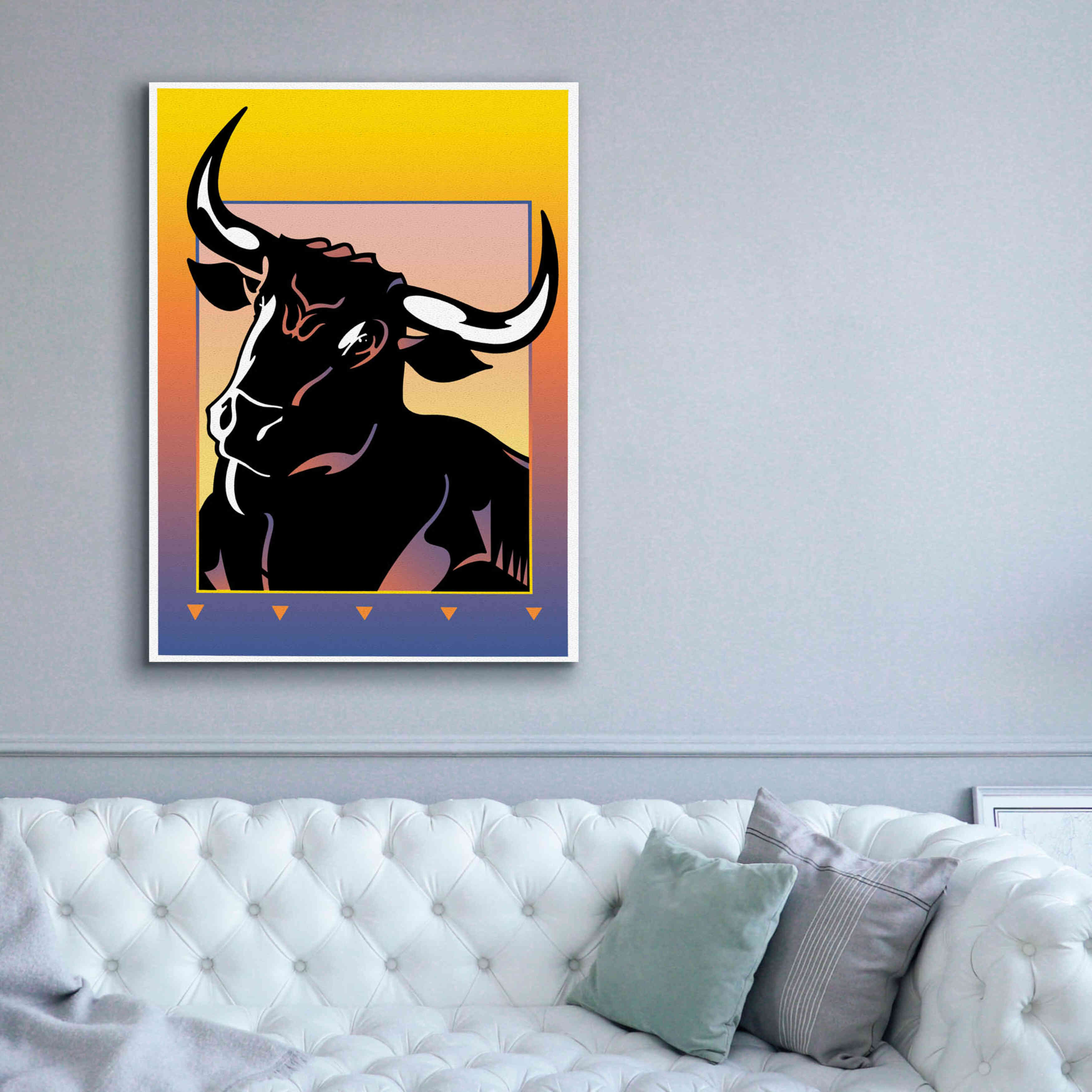 'Minotaur' by David Chestnutt, Giclee Canvas Wall Art,40 x 54