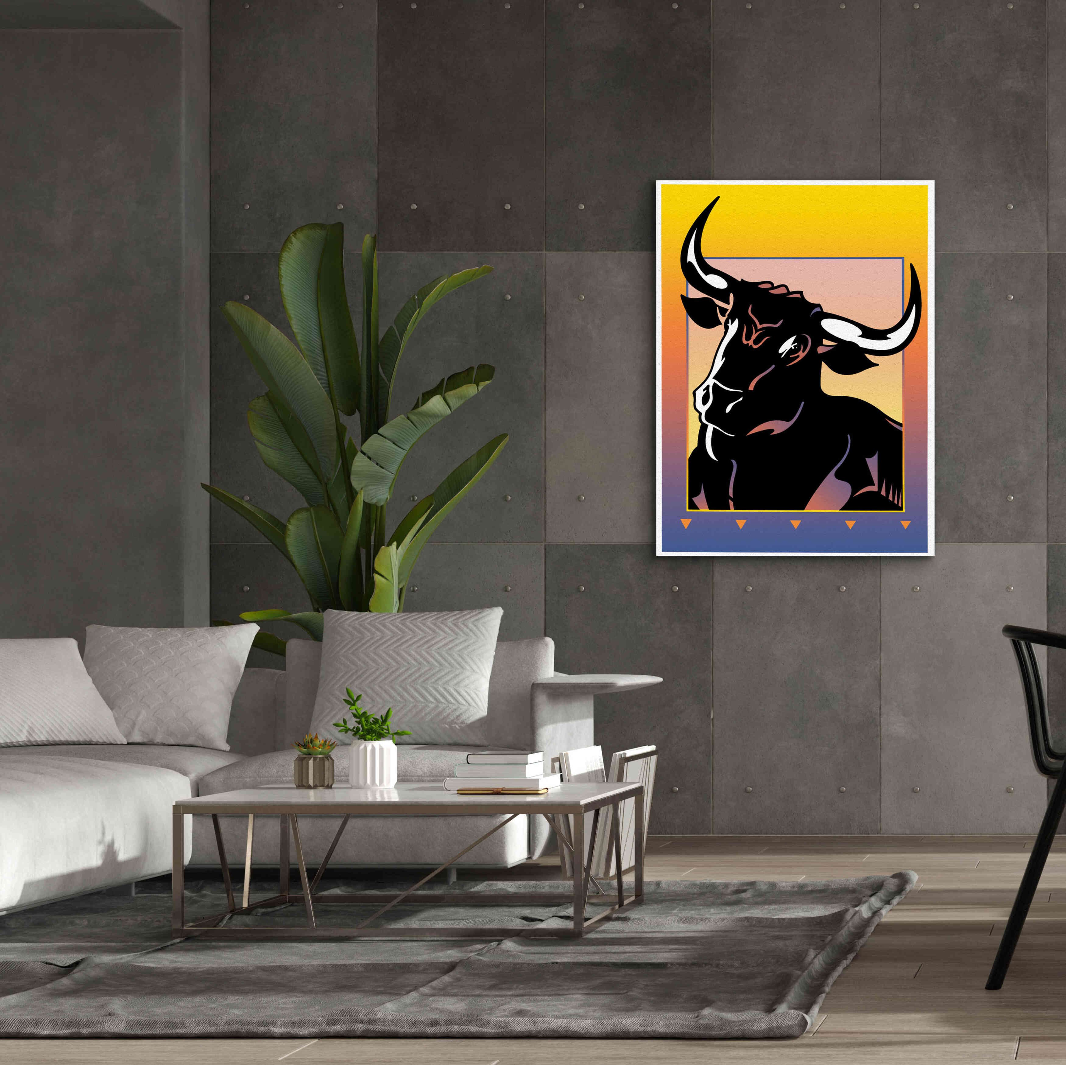 'Minotaur' by David Chestnutt, Giclee Canvas Wall Art,40 x 54