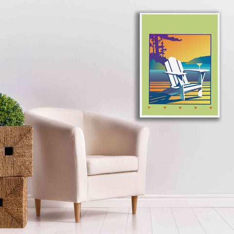 Image of 'Muskoka Chair' by David Chestnutt, Giclee Canvas Wall Art,26 x 34