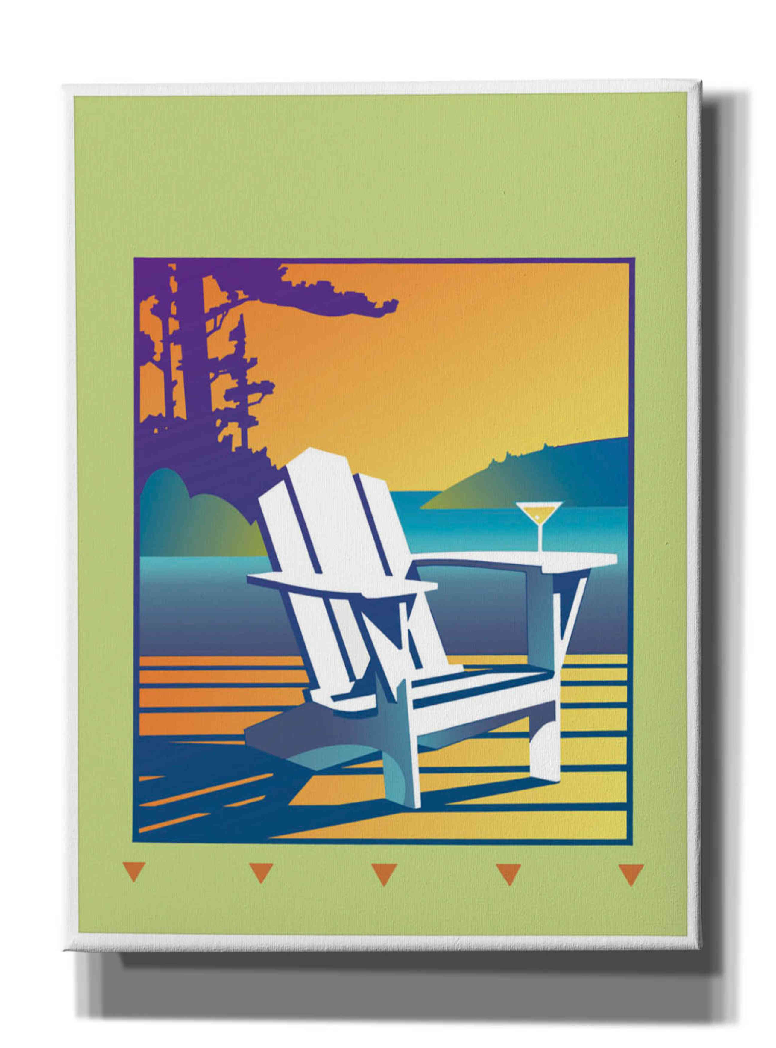 'Muskoka Chair' by David Chestnutt, Giclee Canvas Wall Art