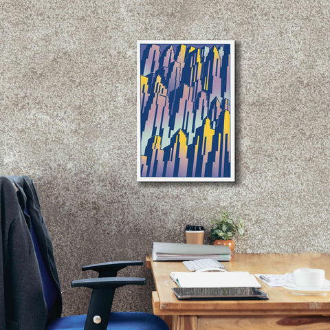 Image of 'New Cityscape Grad' by David Chestnutt, Giclee Canvas Wall Art,18 x 26