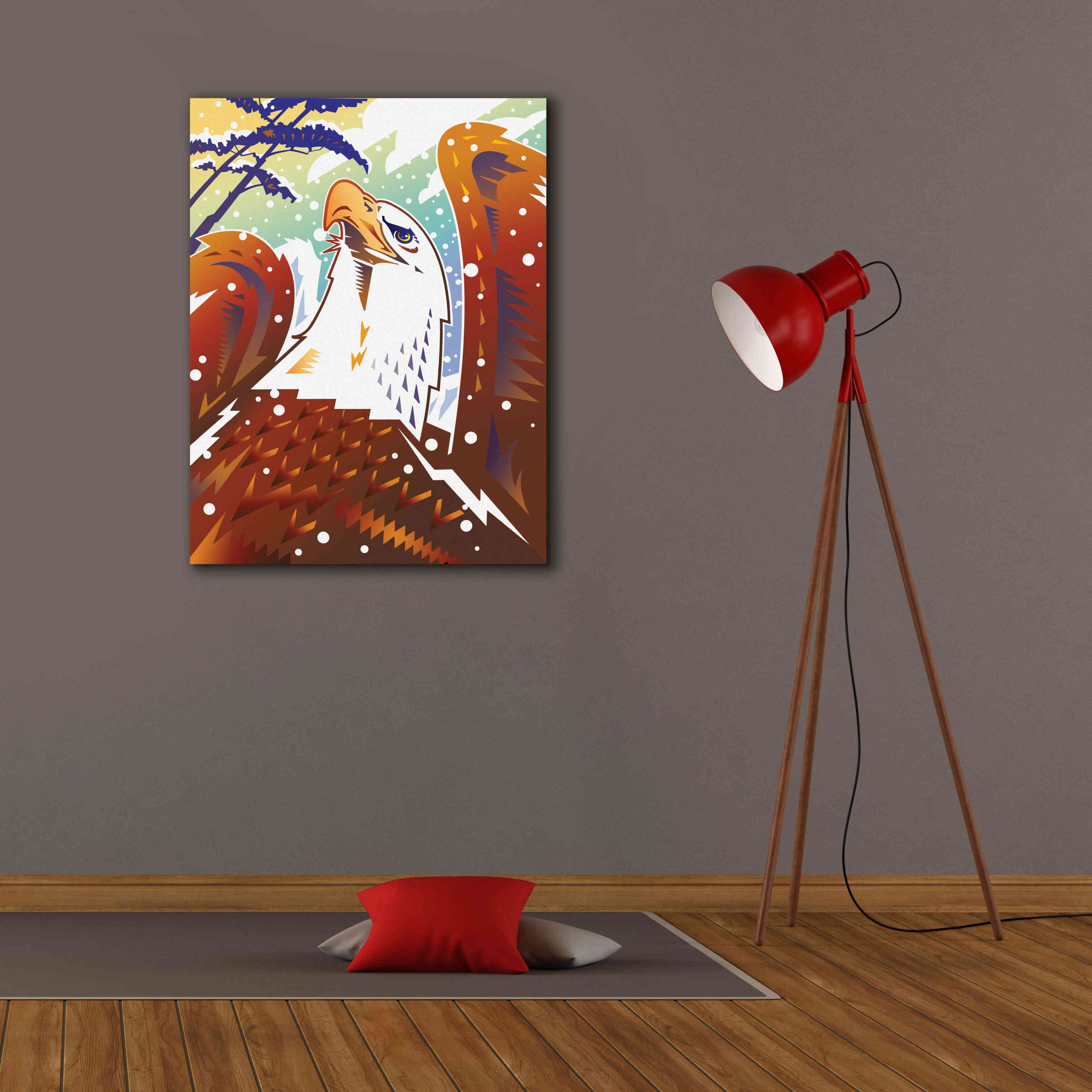 'New Eagle' by David Chestnutt, Giclee Canvas Wall Art,26 x 34