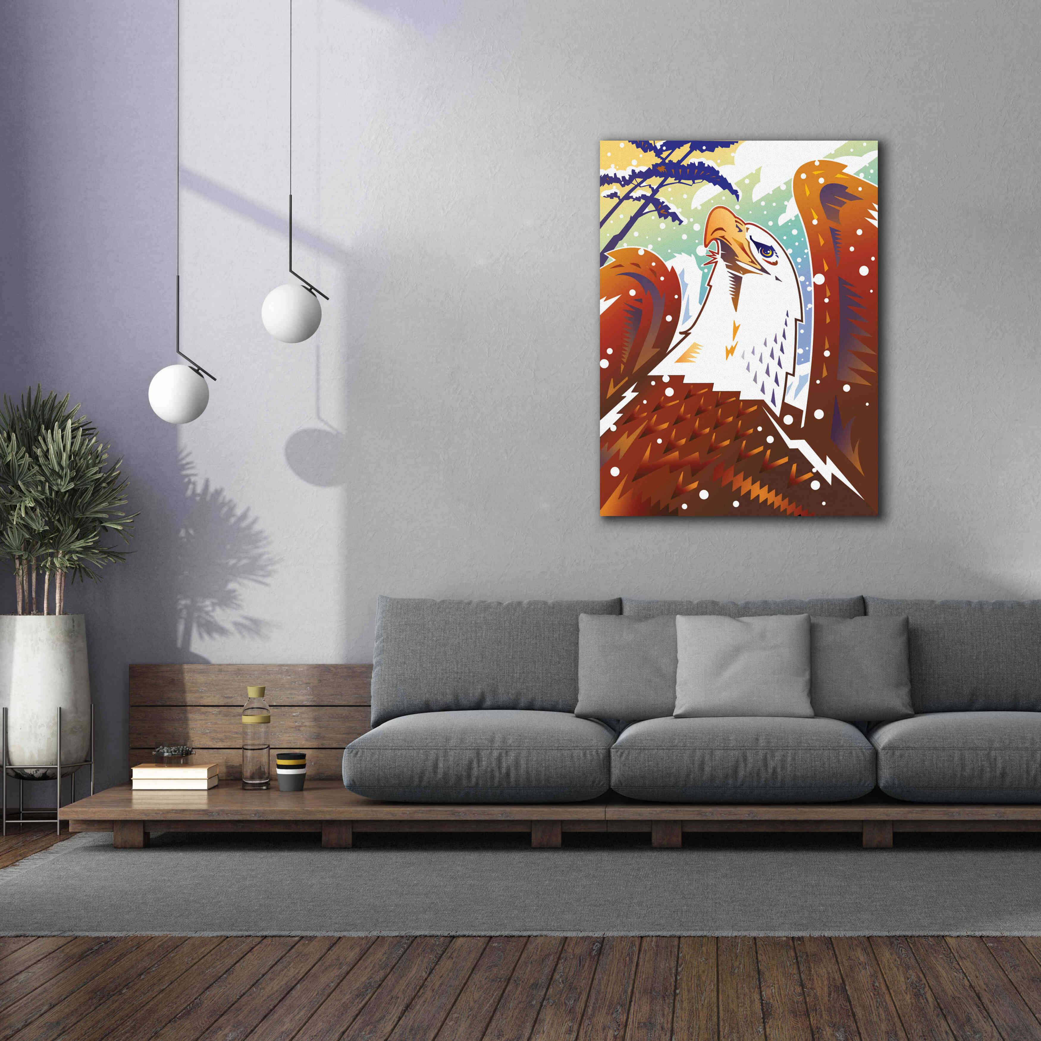 'New Eagle' by David Chestnutt, Giclee Canvas Wall Art,40 x 54