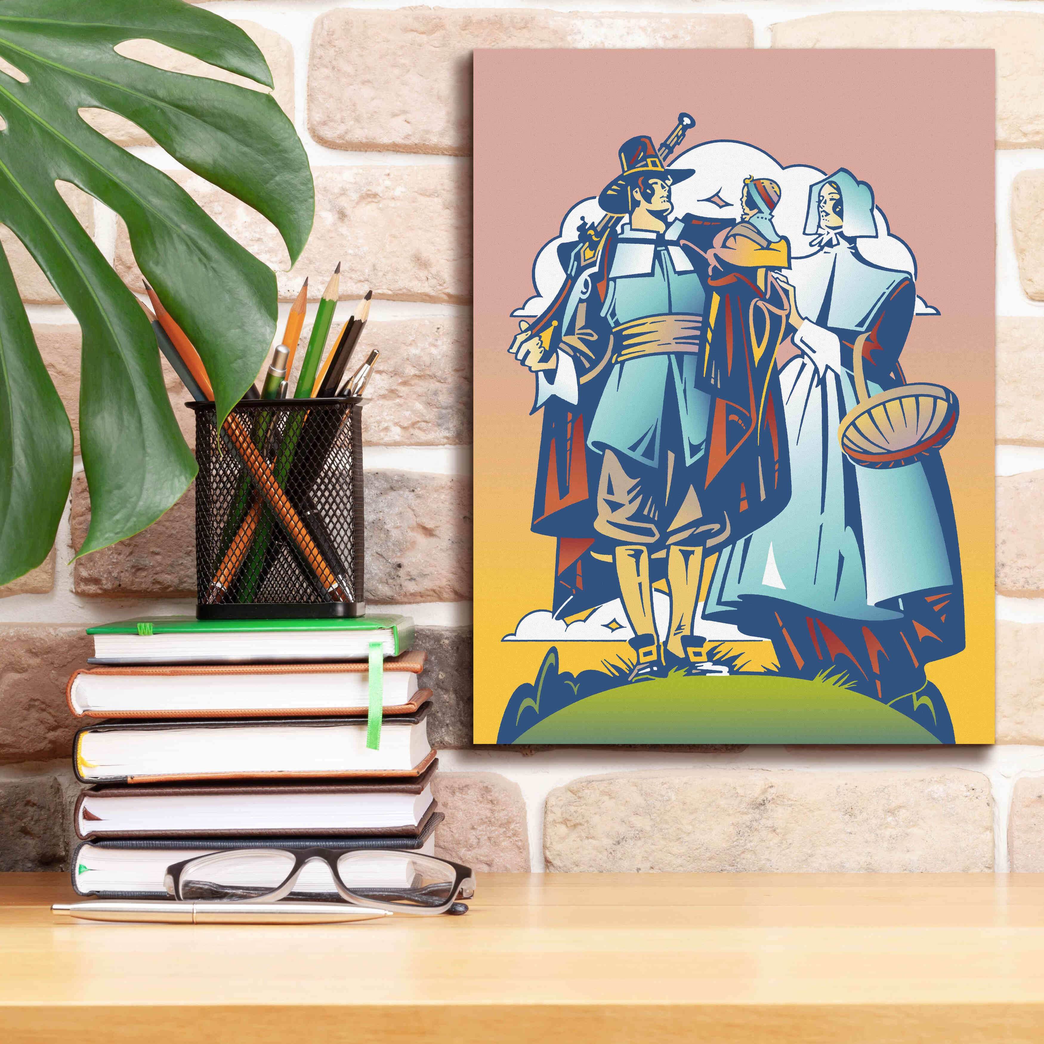 'New Pilgrim' by David Chestnutt, Giclee Canvas Wall Art,12 x 16