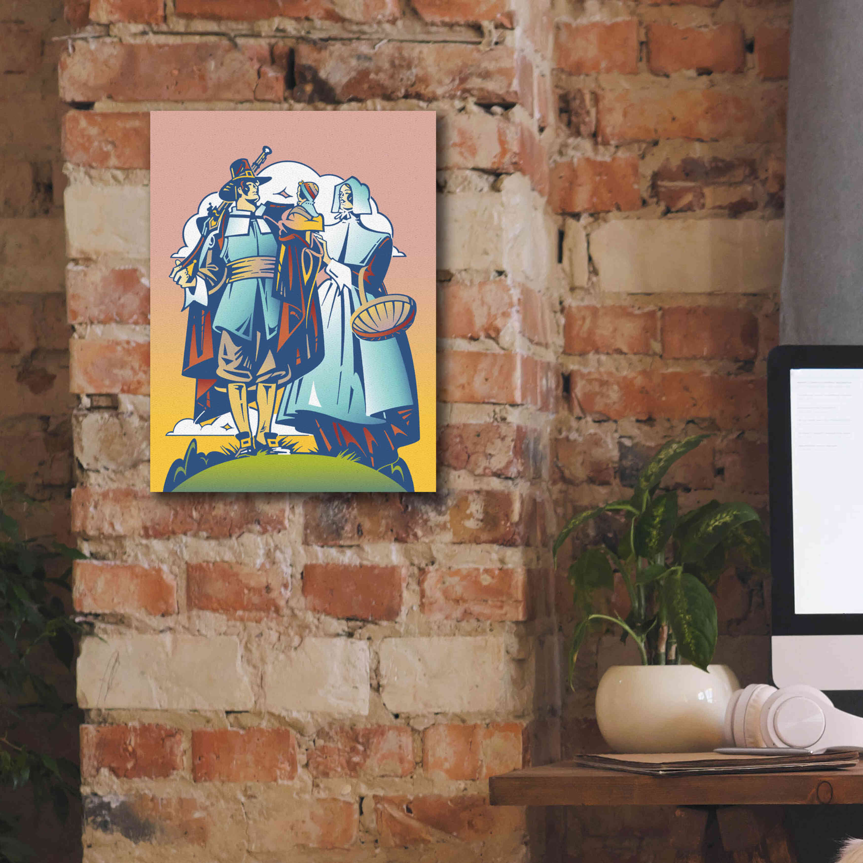 'New Pilgrim' by David Chestnutt, Giclee Canvas Wall Art,12 x 16