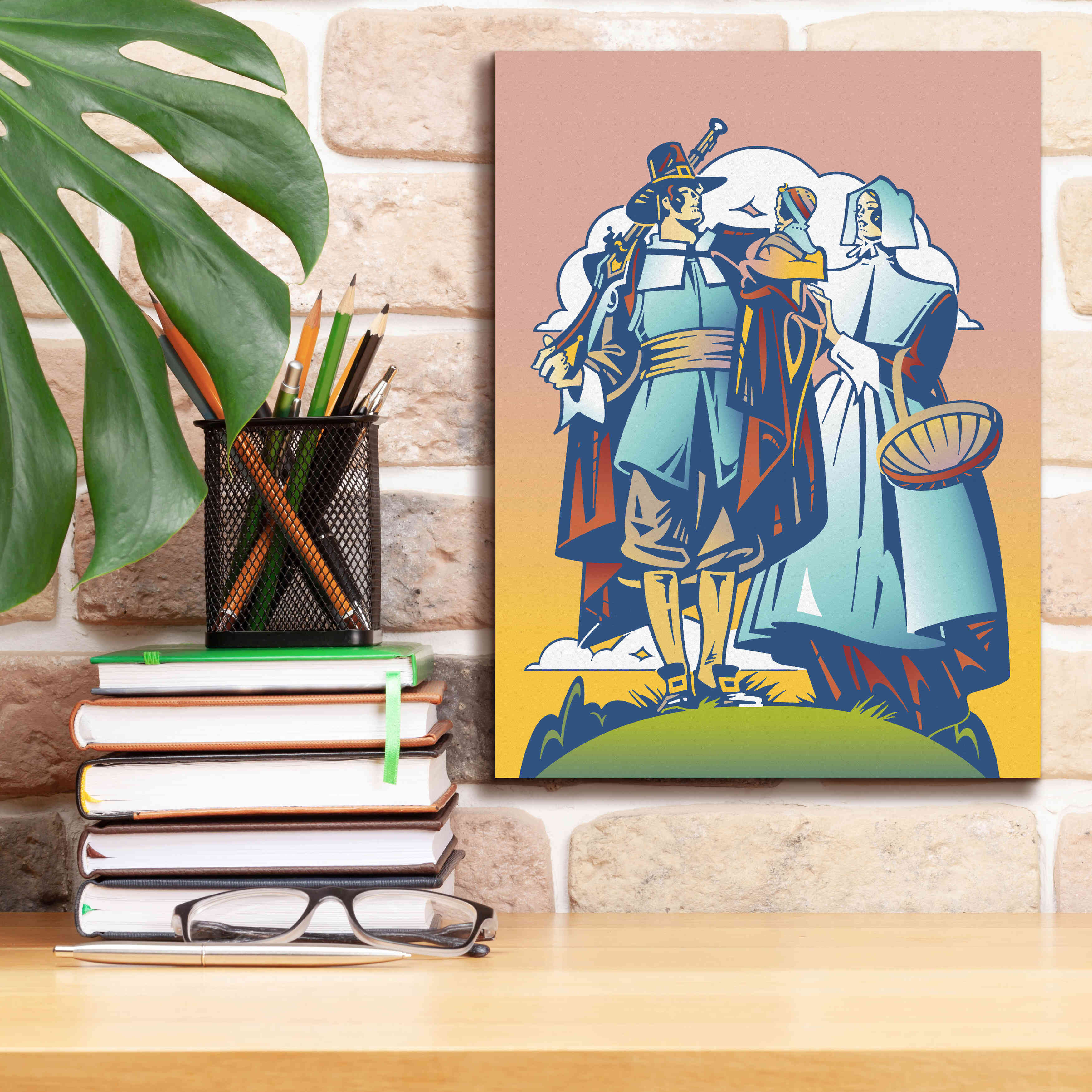 'New Pilgrim' by David Chestnutt, Giclee Canvas Wall Art,12 x 16