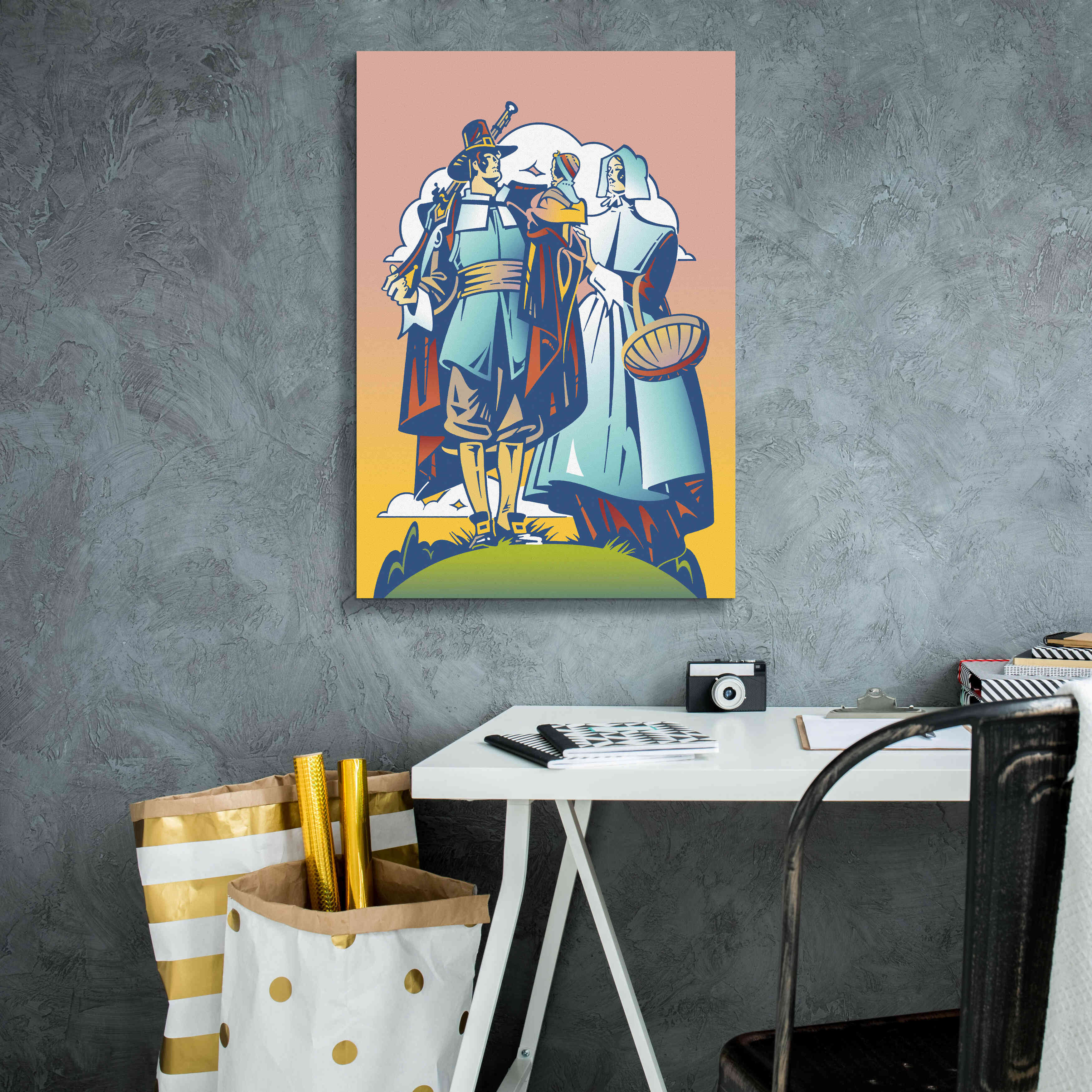 'New Pilgrim' by David Chestnutt, Giclee Canvas Wall Art,18 x 26